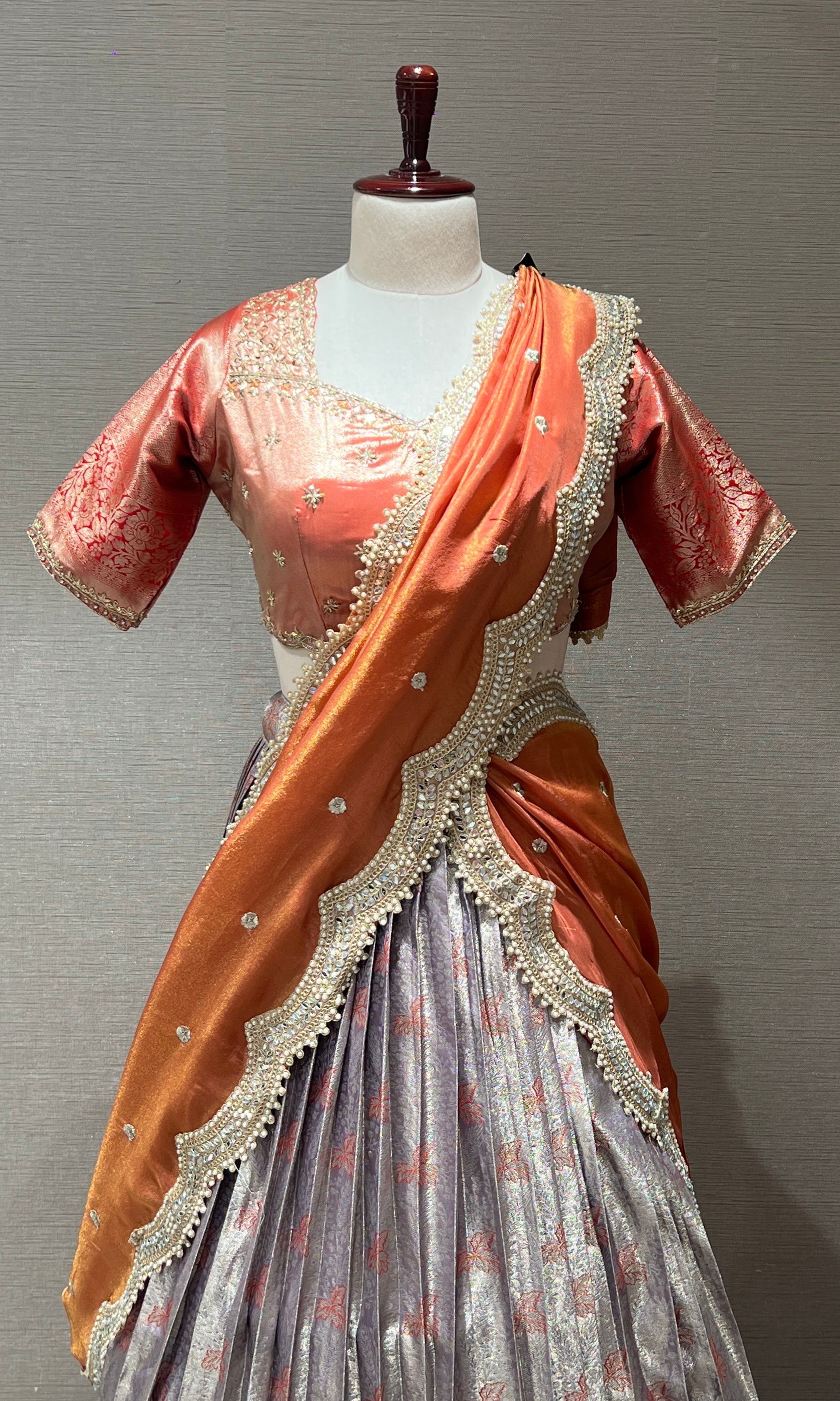 Light purple Elegance in Silk Lehenga