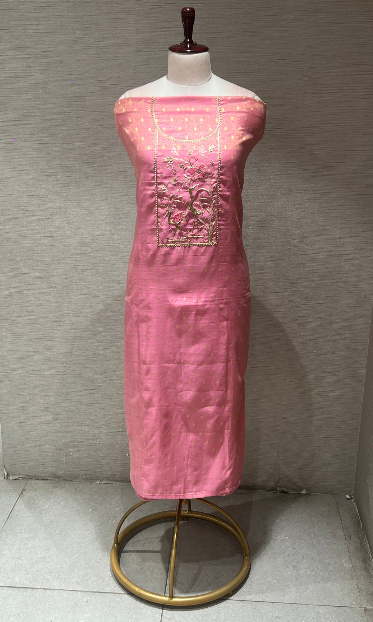 Pink dress material