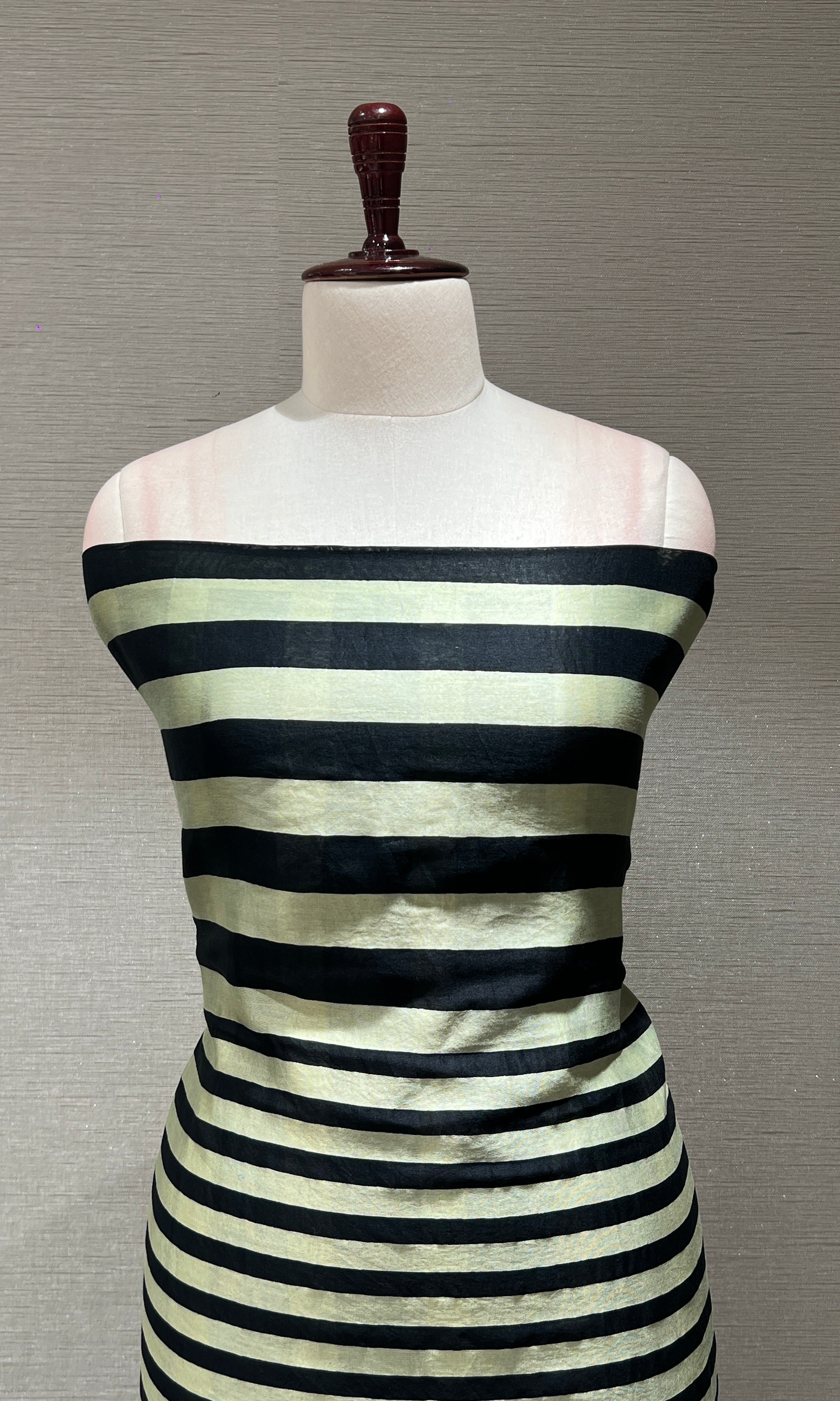 GREEN STRIPES DRESS MATERIAL