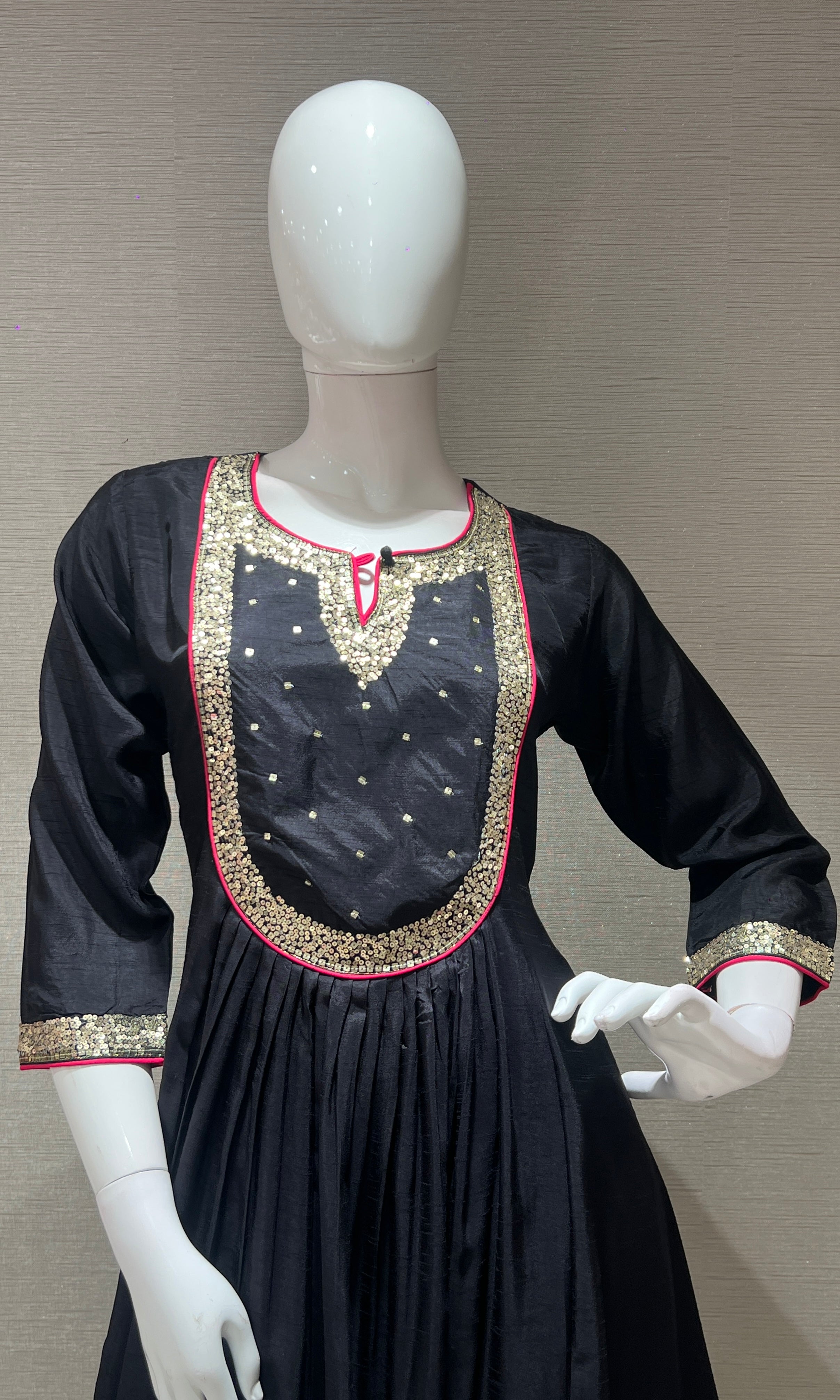 Black kurta set