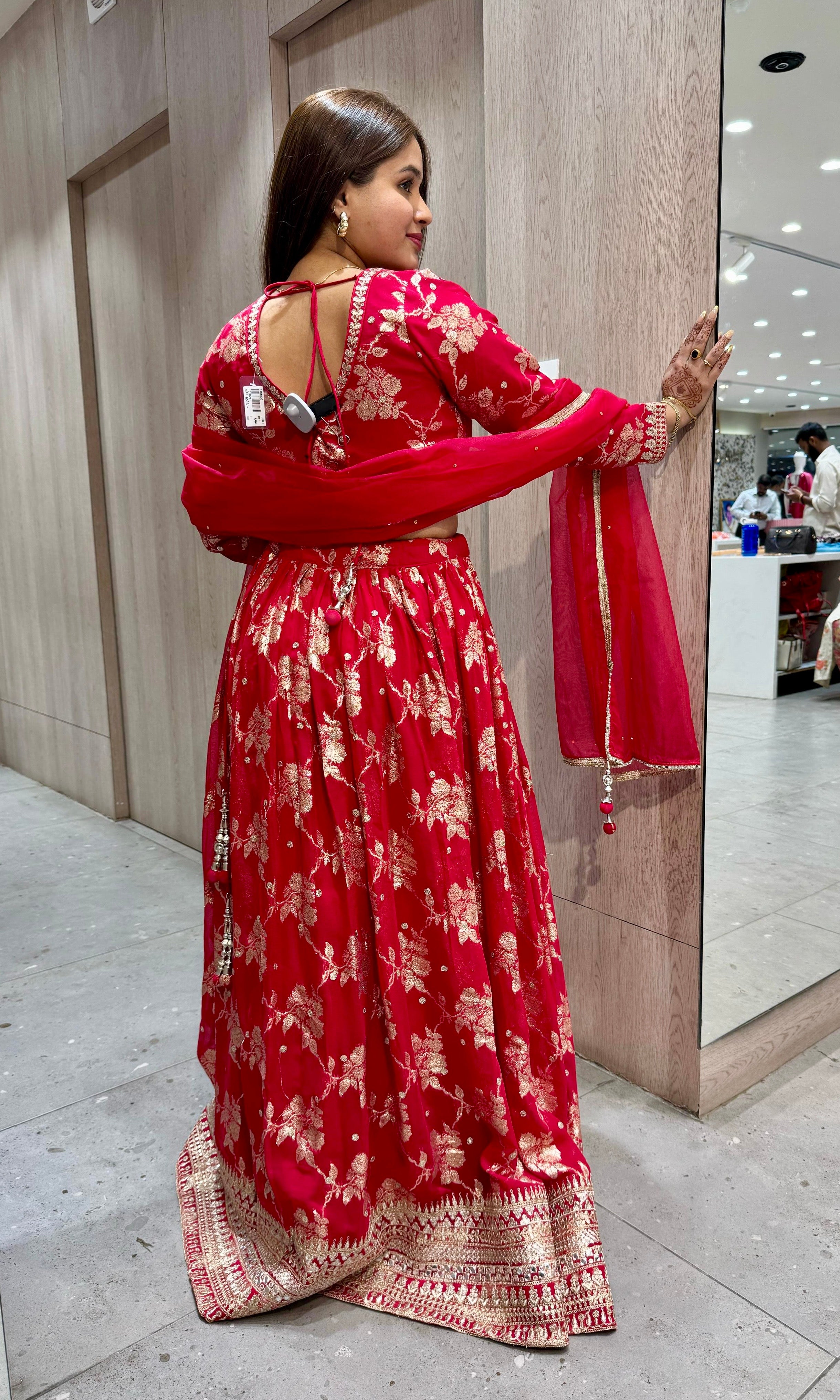 Rani pink Banarasi Lehenga