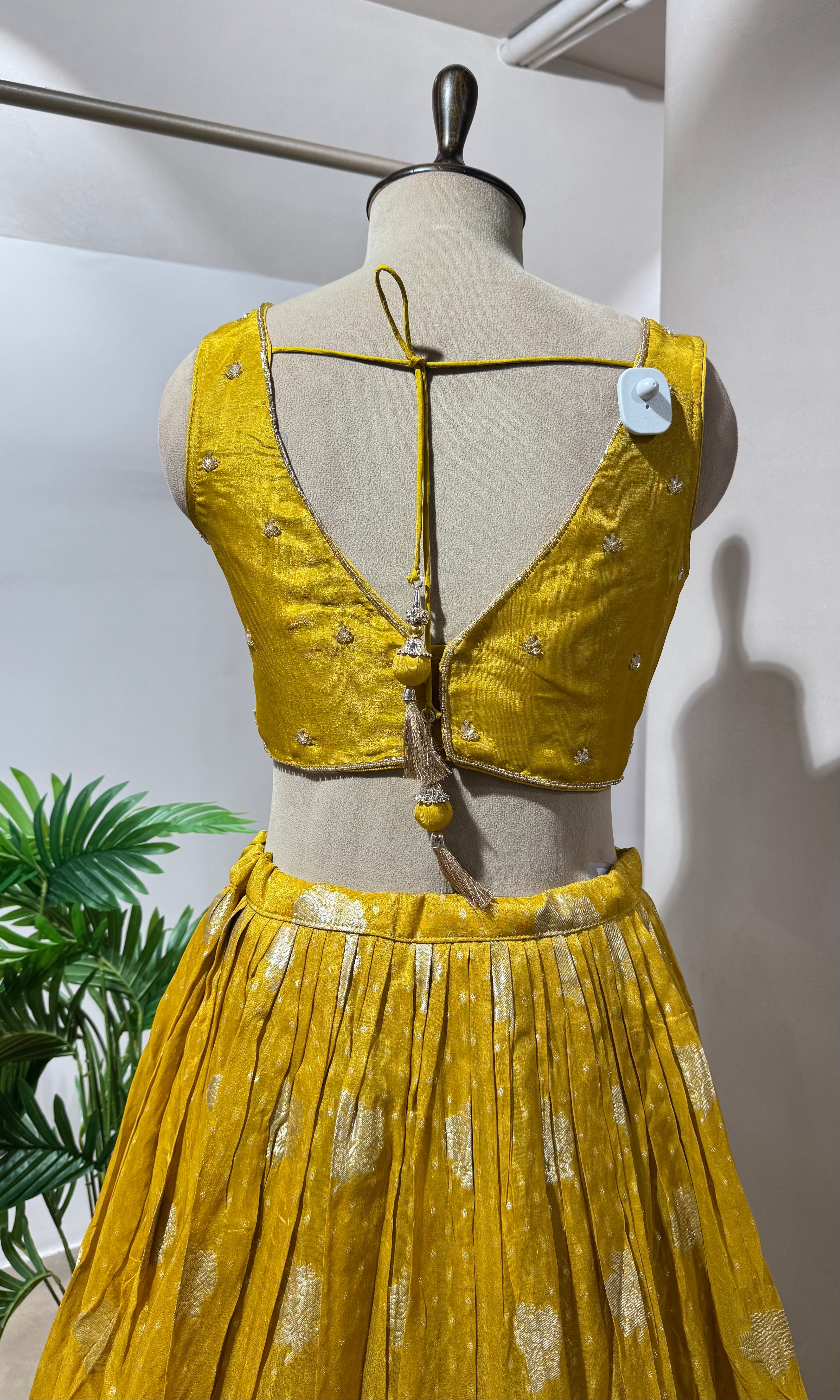 Yellow and Gold Lehenga SET