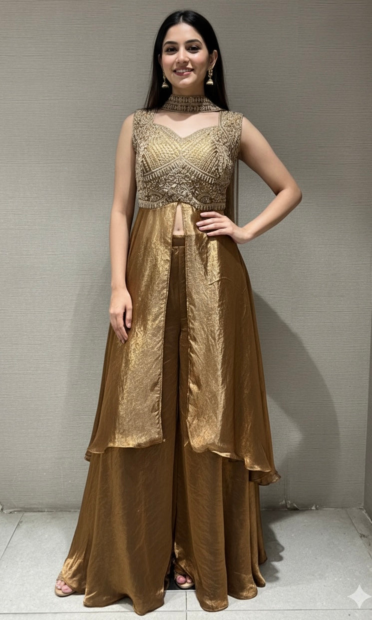 HONEY FRONT SLIT ANARKALI