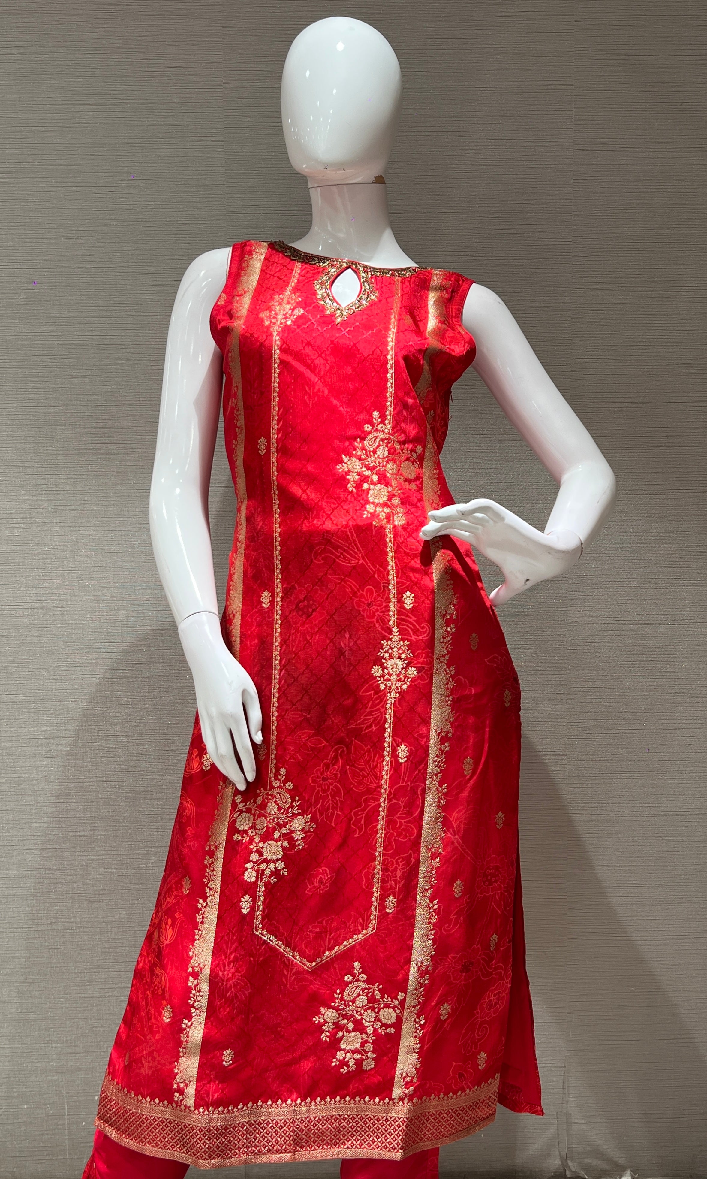 Rani pink kurta set