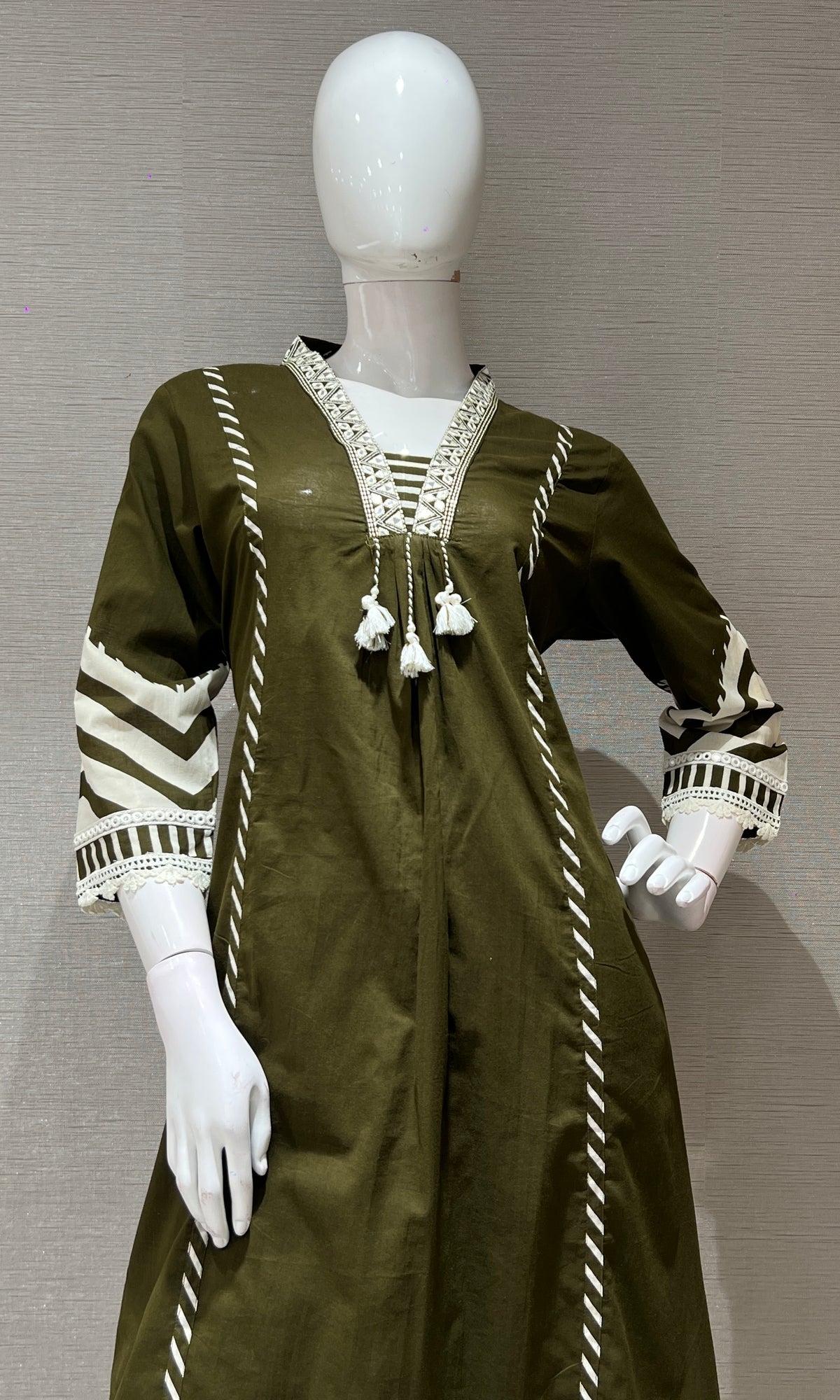 Mehandi green KURTA Set