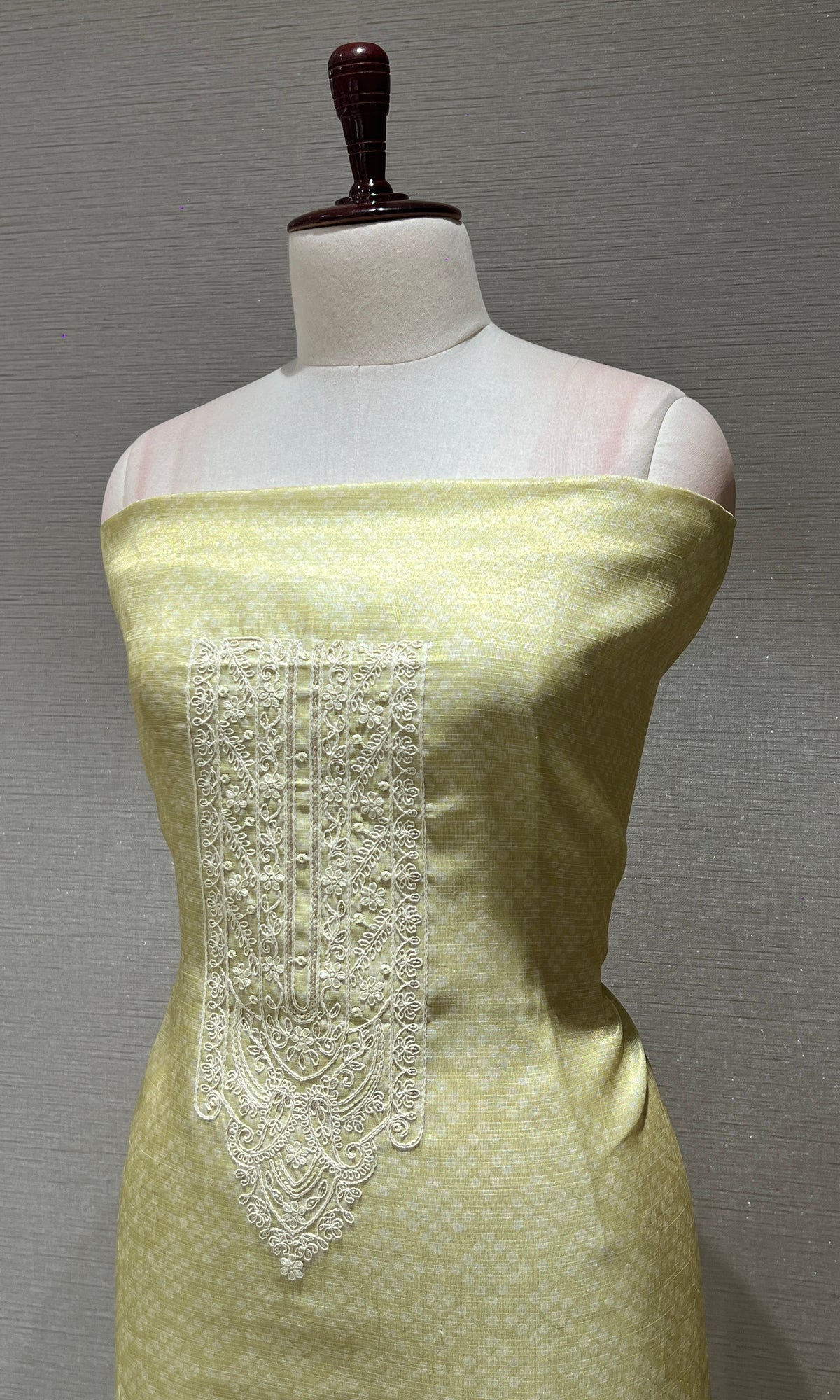 Green dress material
