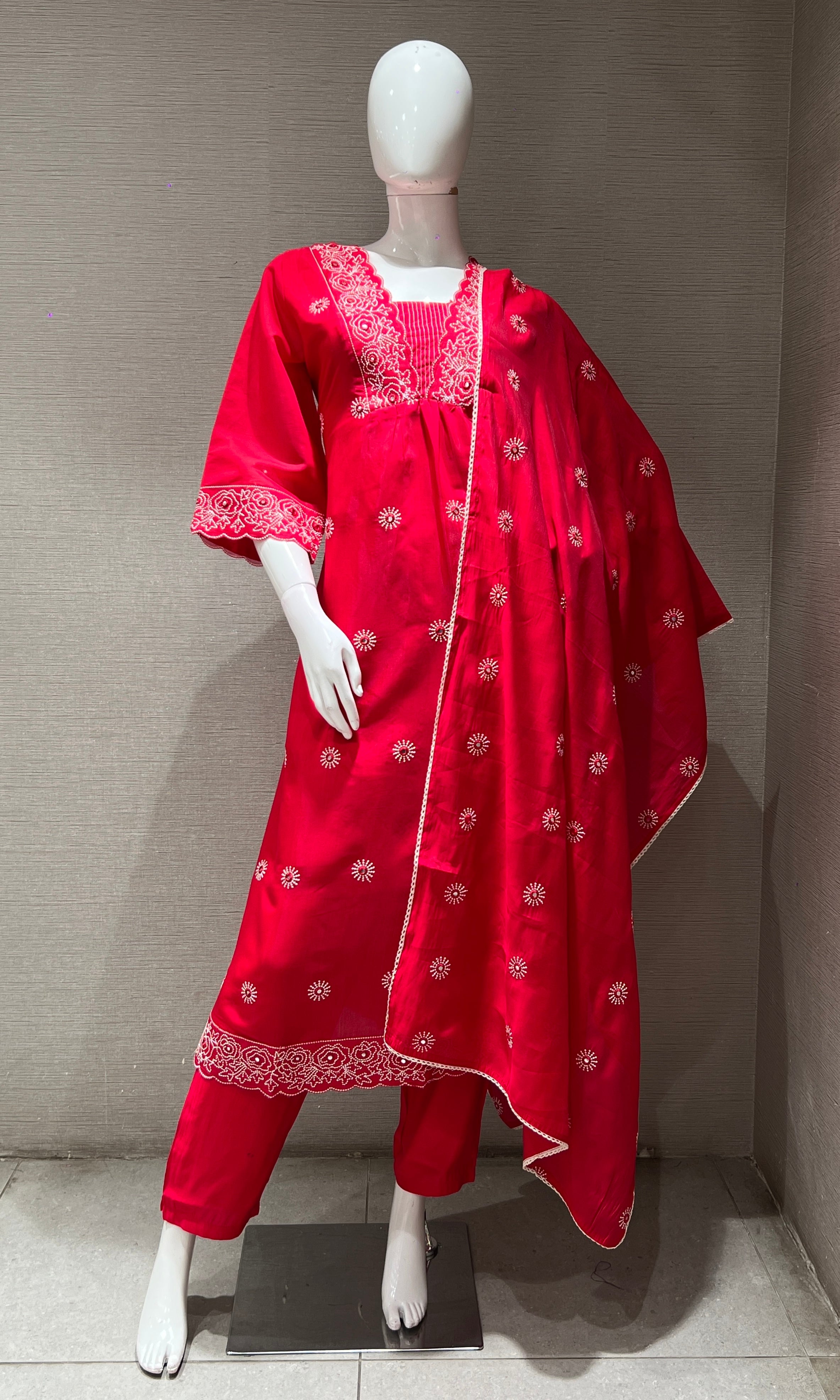 PINK ETHNIC KURTA SET