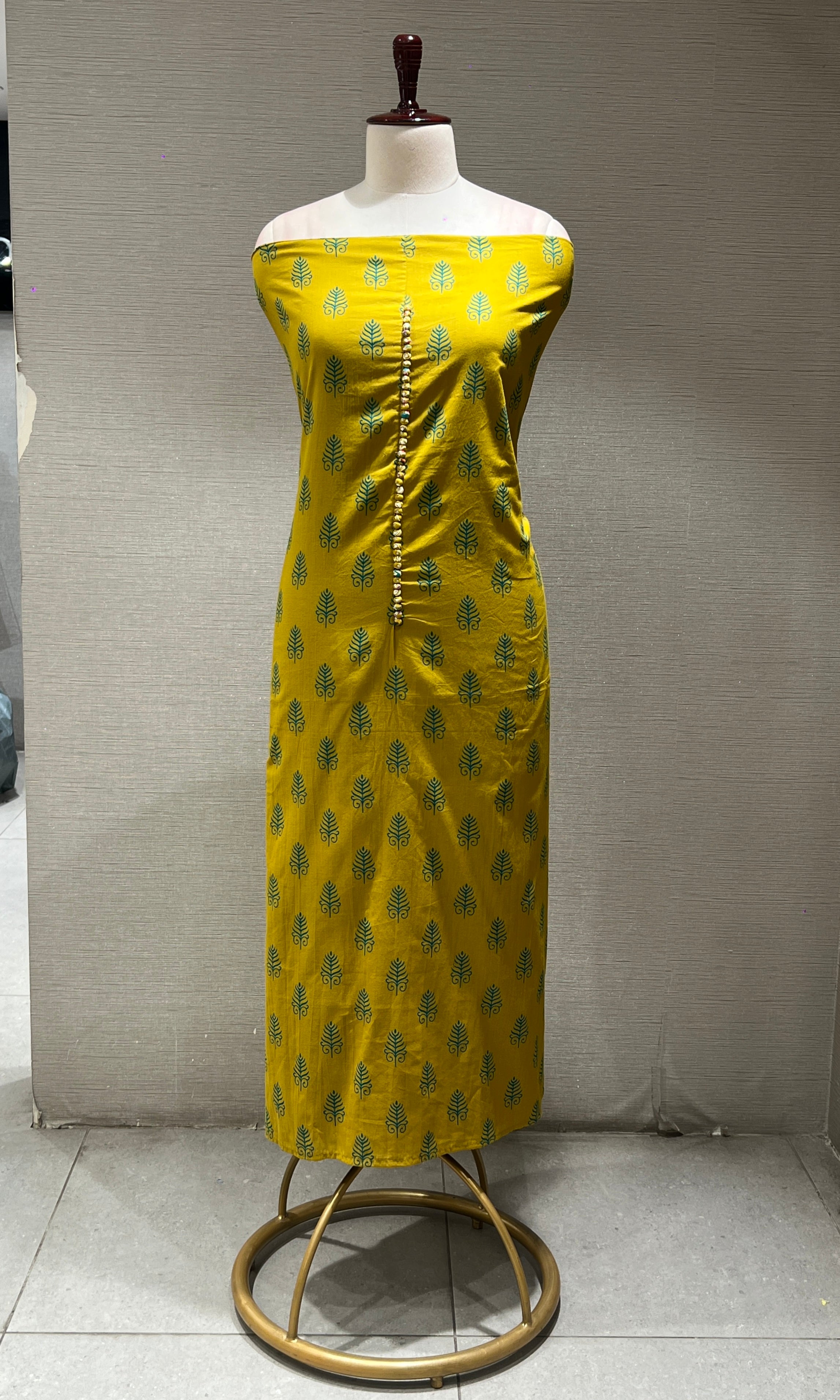 Mehendi green dress material