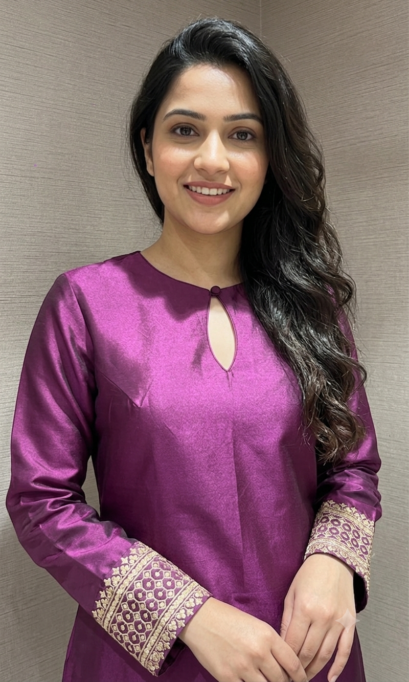 Wine sabyasachi inspired kurta set