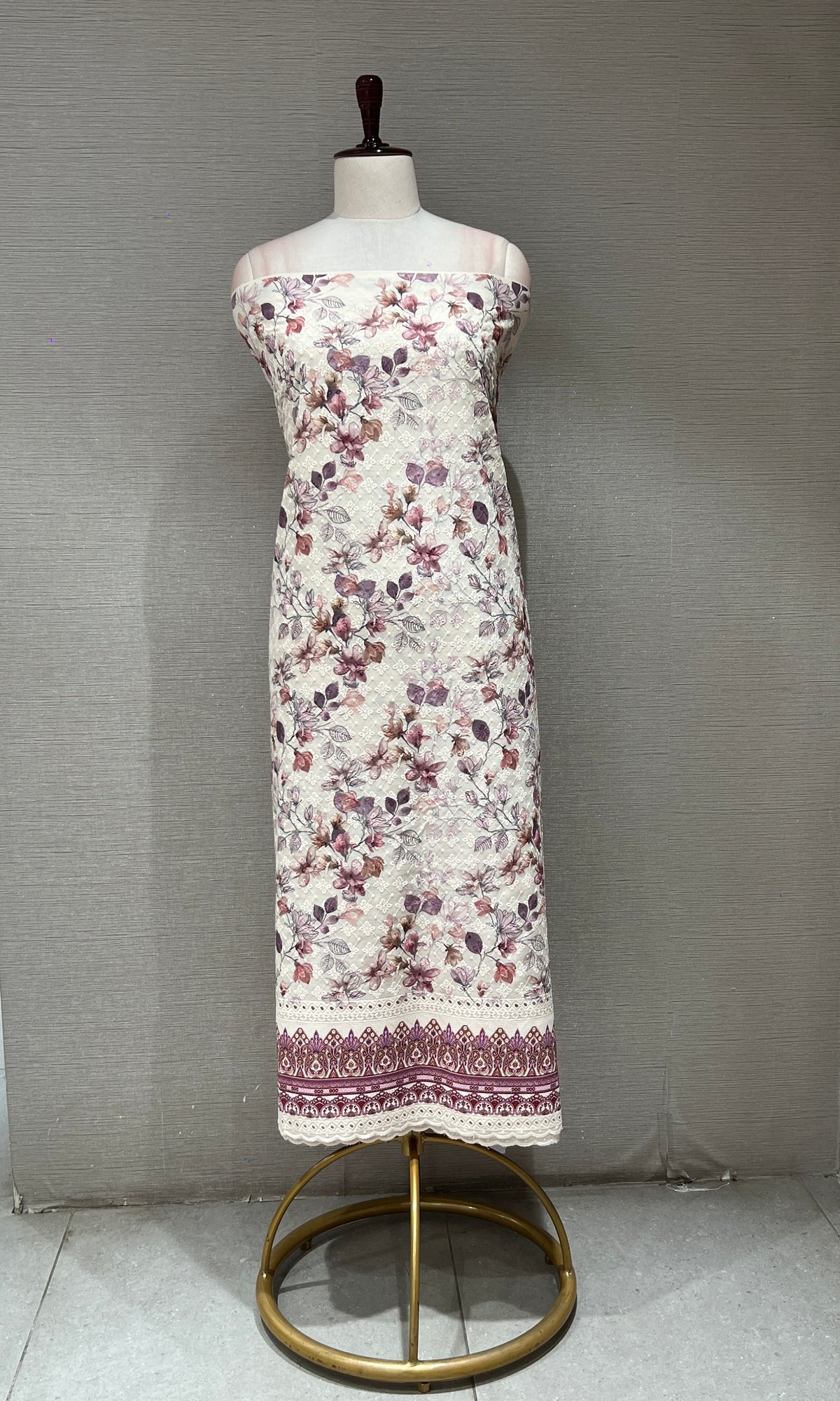 Purple dress material