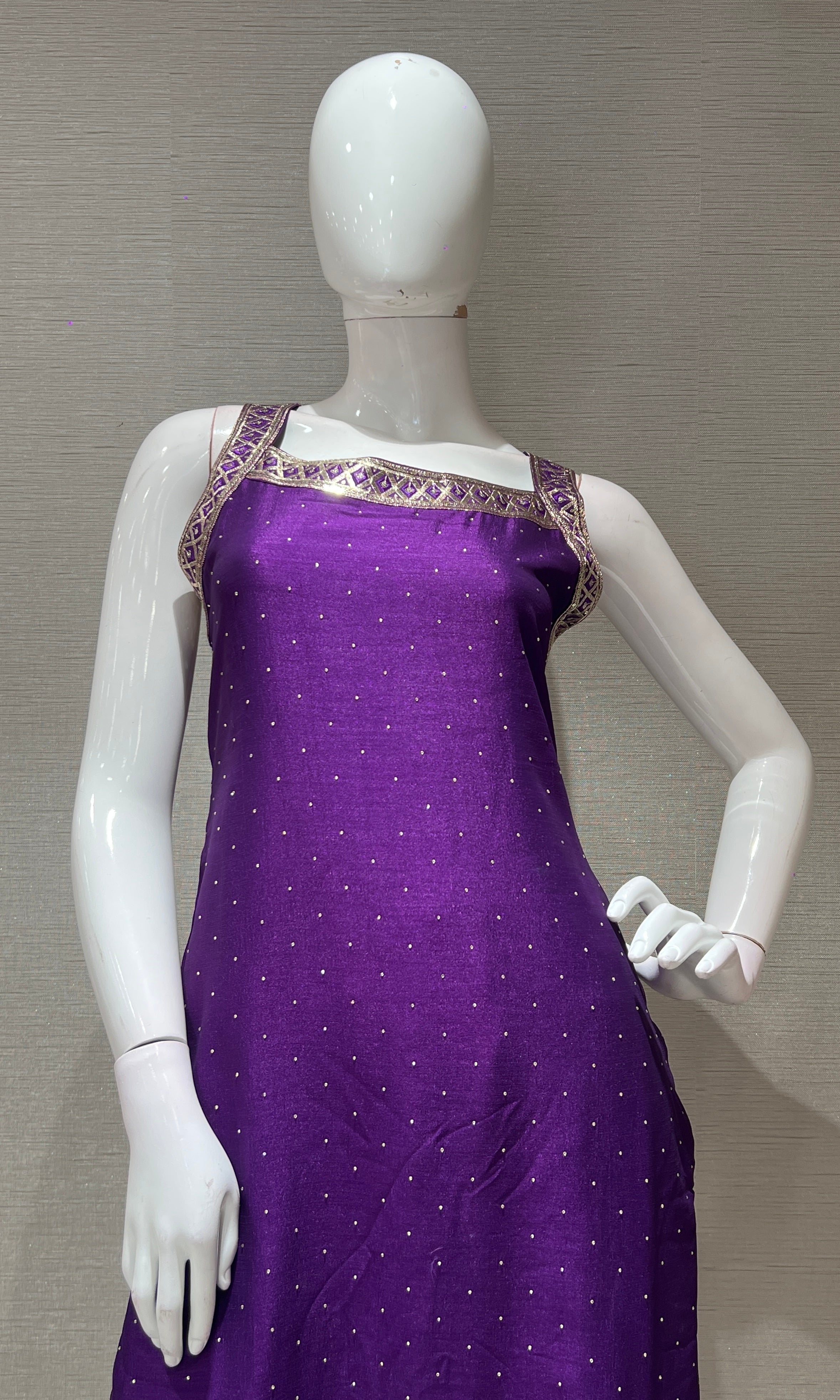 Purple ETHNIC GOLDEN kurta set