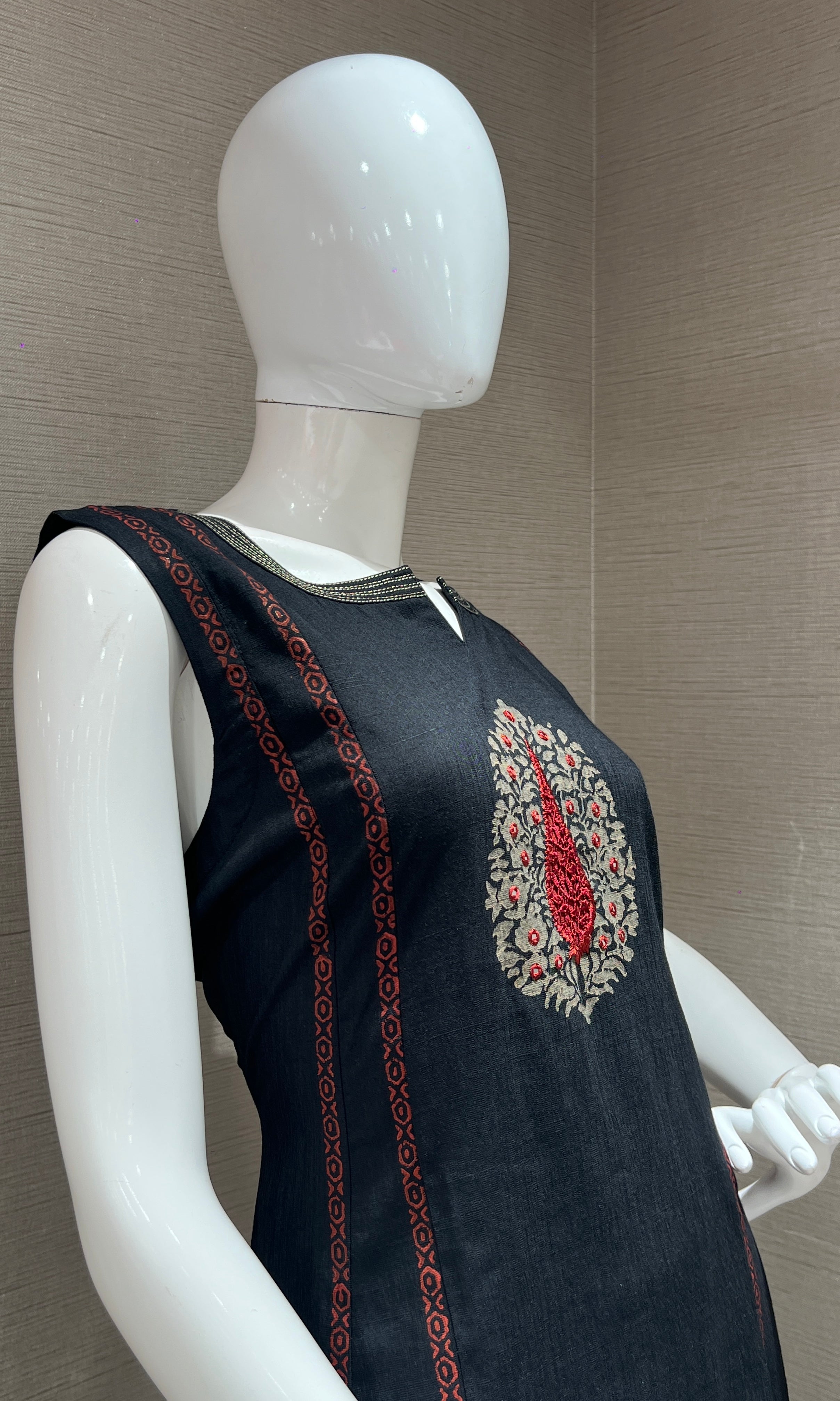 Black Kurti top with bottom