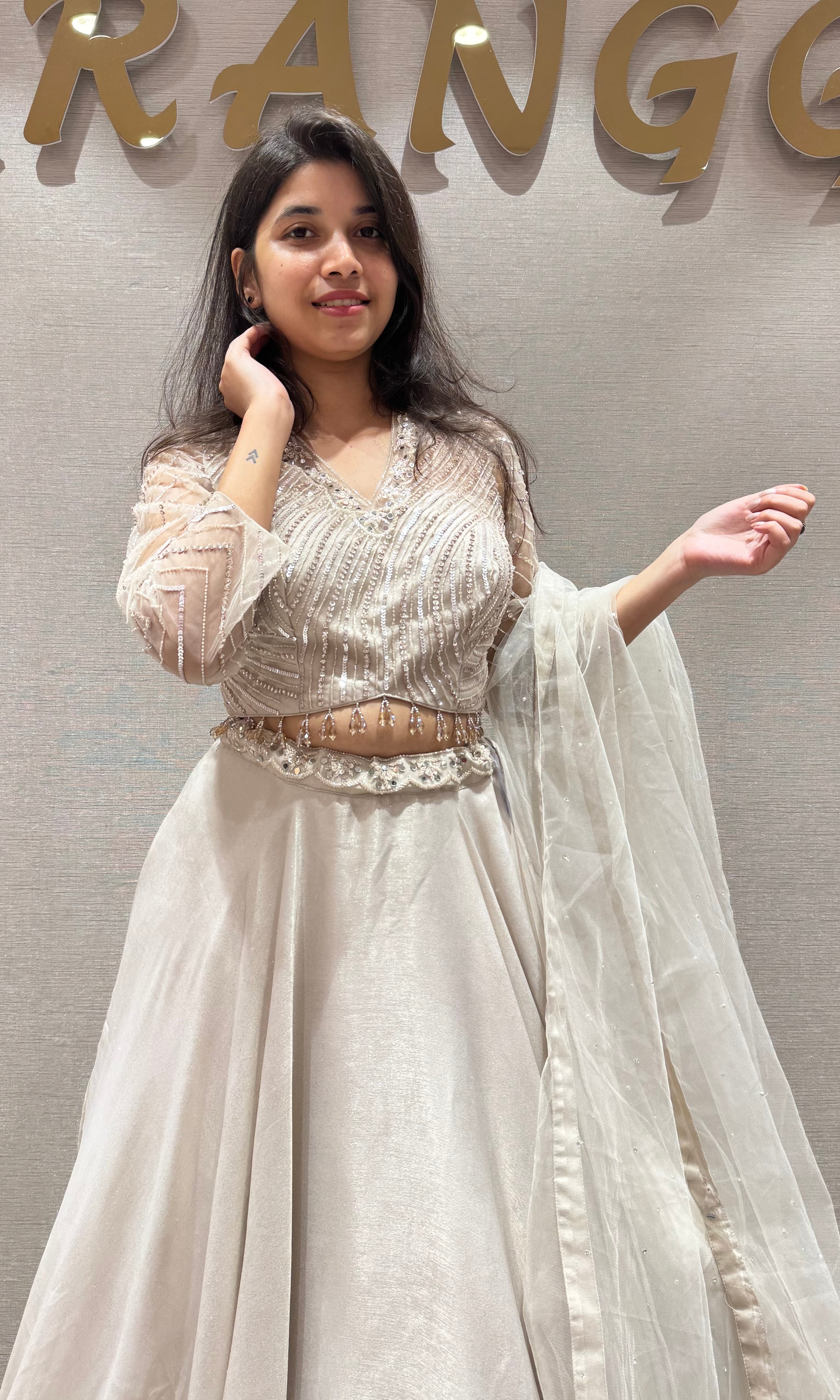 FAWN and Shimmer Lehenga Set