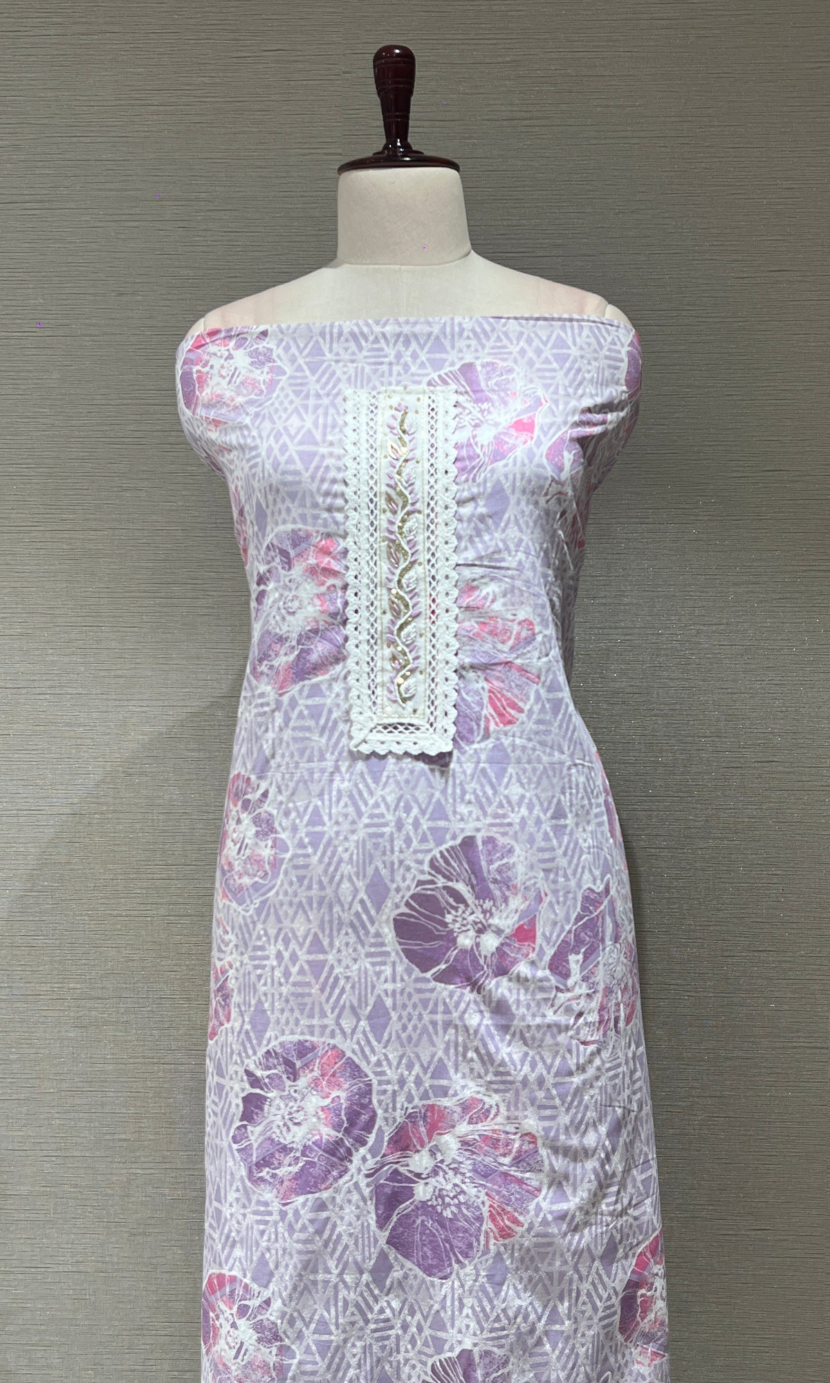 Purple dress material