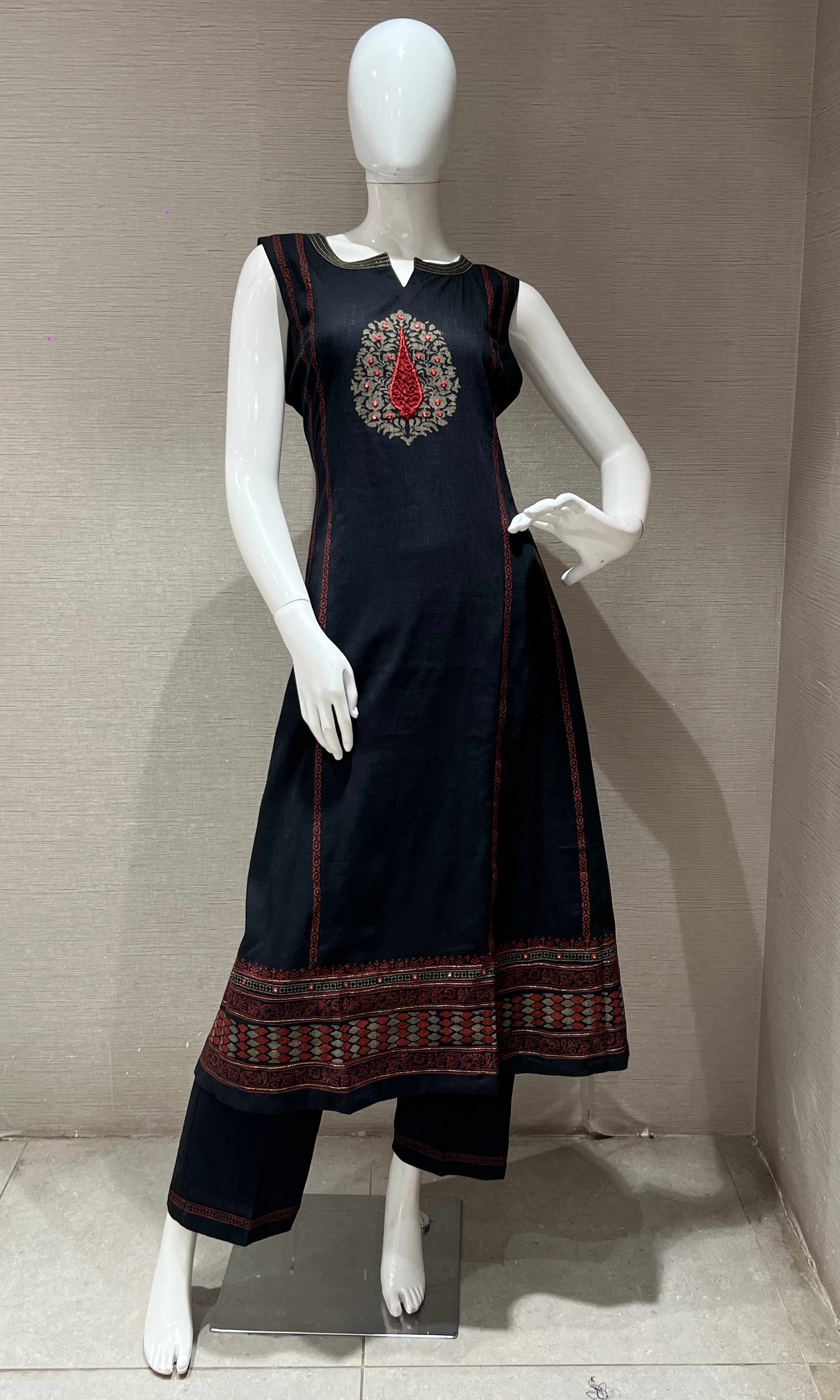 Black Kurti top with bottom