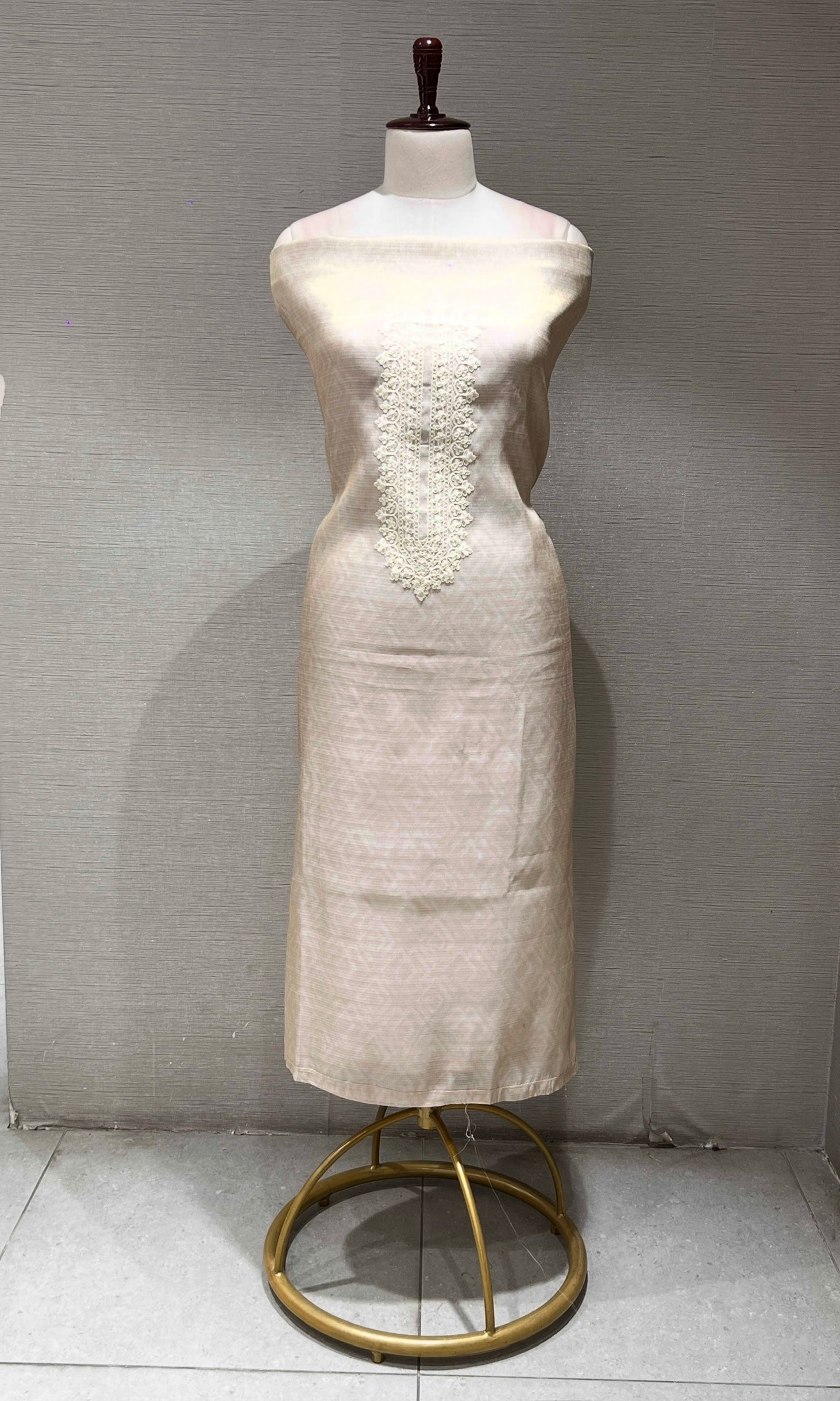 Ivory dress material