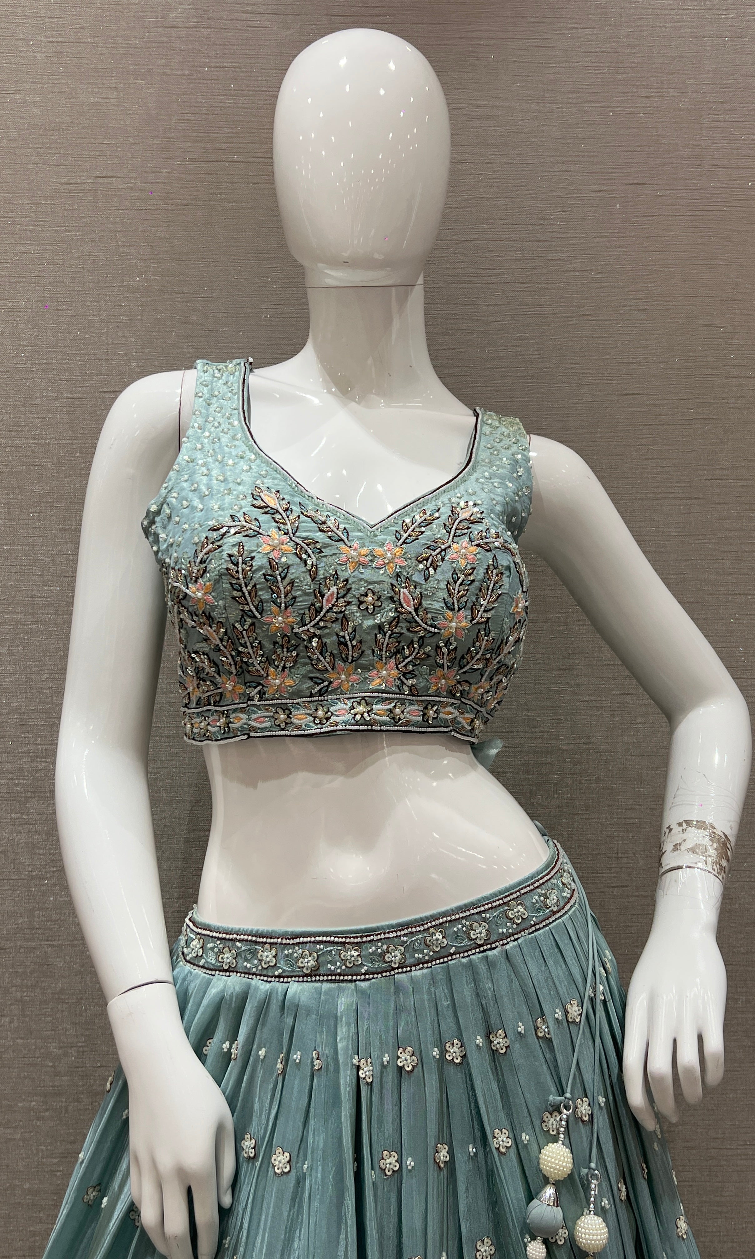 Sea Green Lehenga