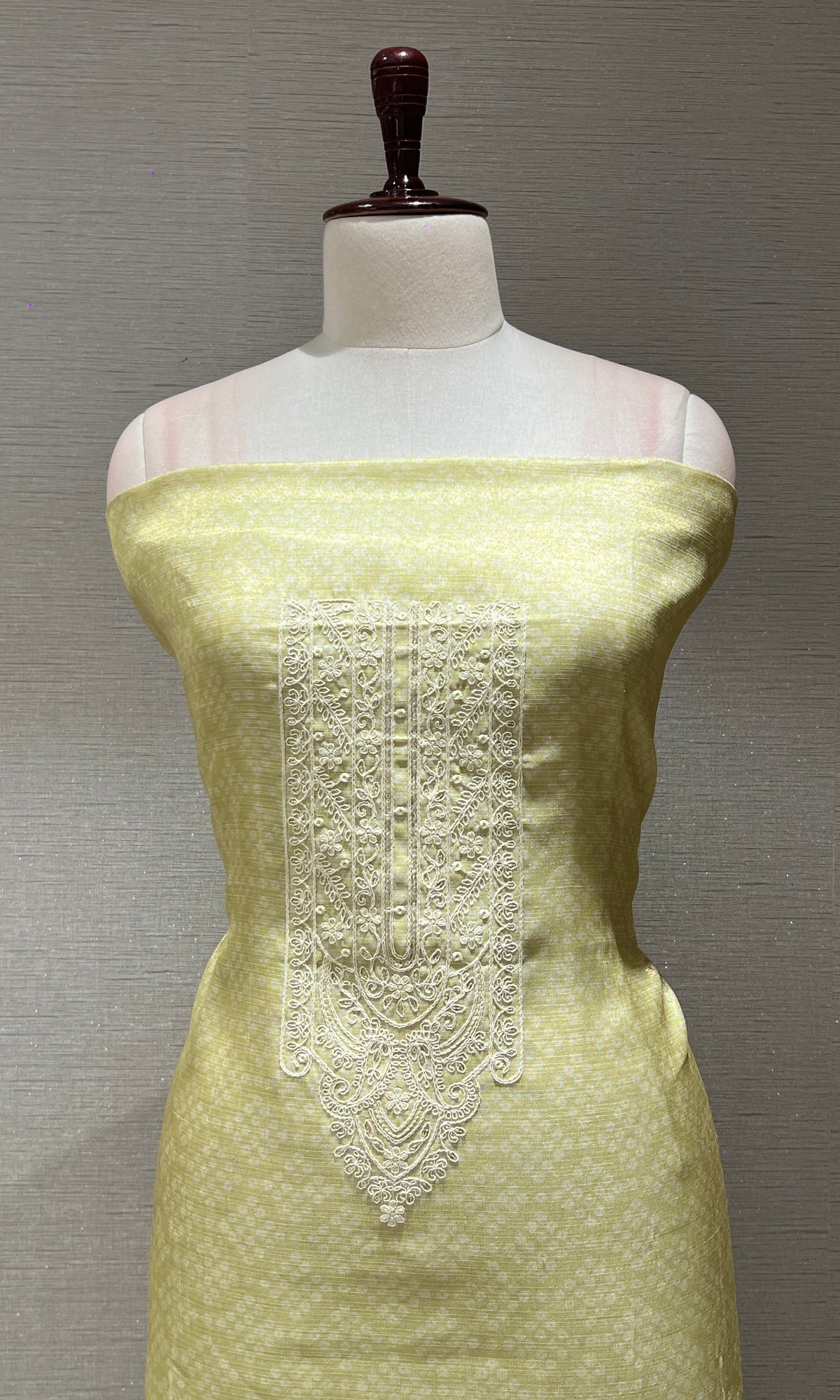 Green dress material