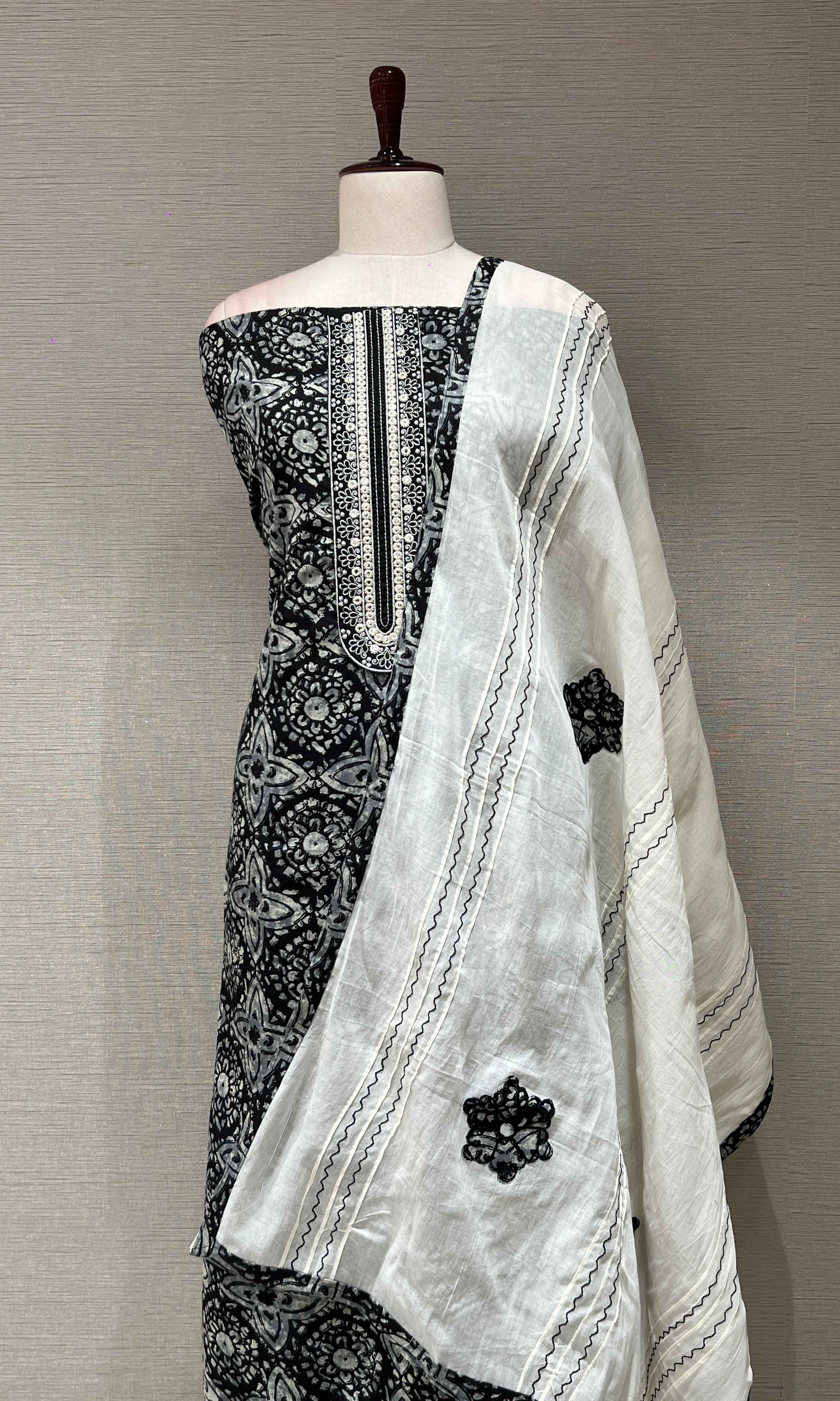 Black dress material