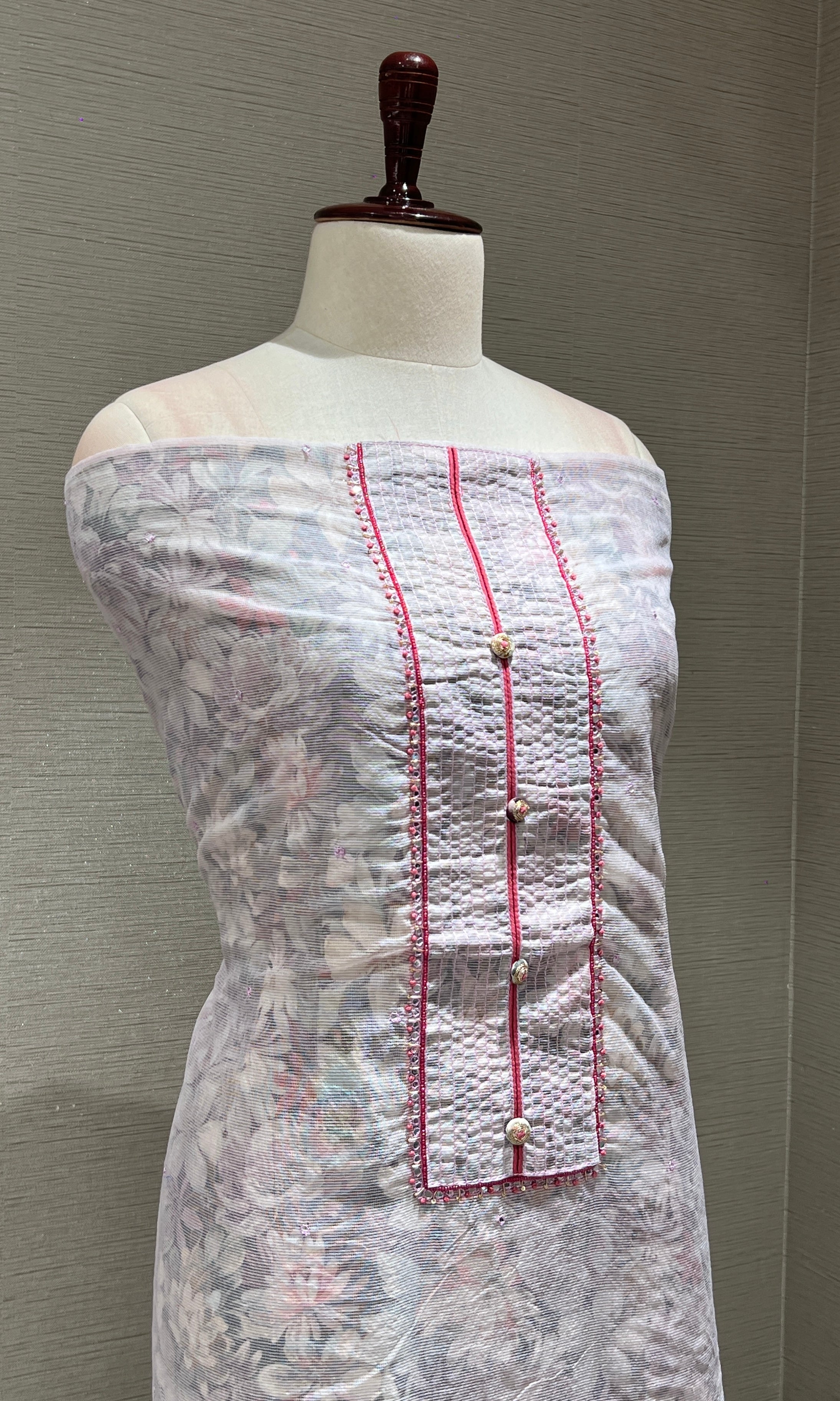 Light purple dress material