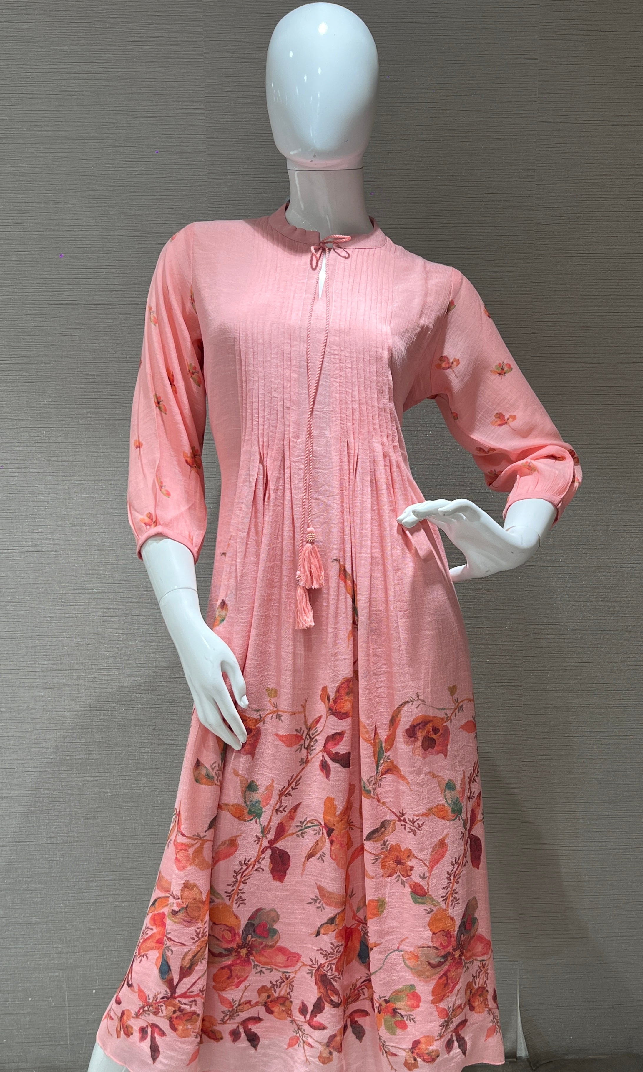 Baby pink Anarkali top