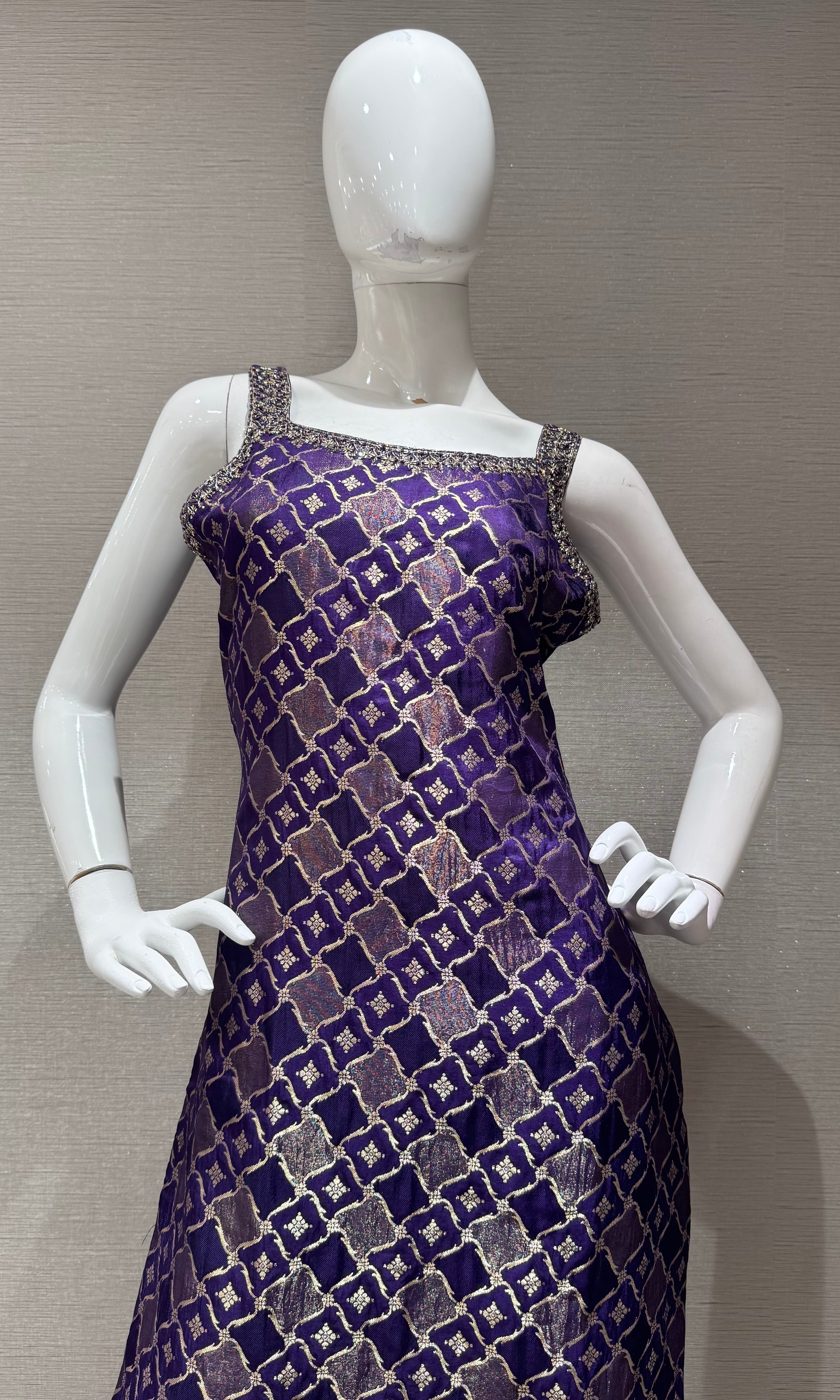 Royal Purple Banarasi Salwar Kurta Set