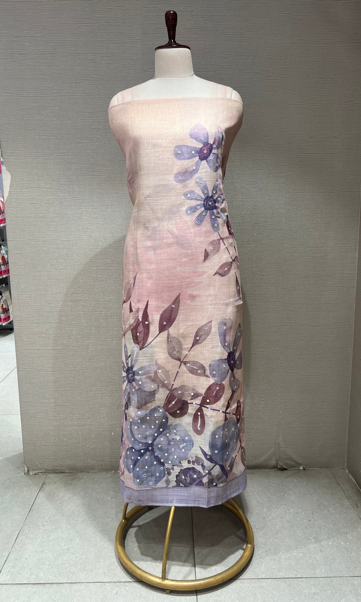 Purple dress material