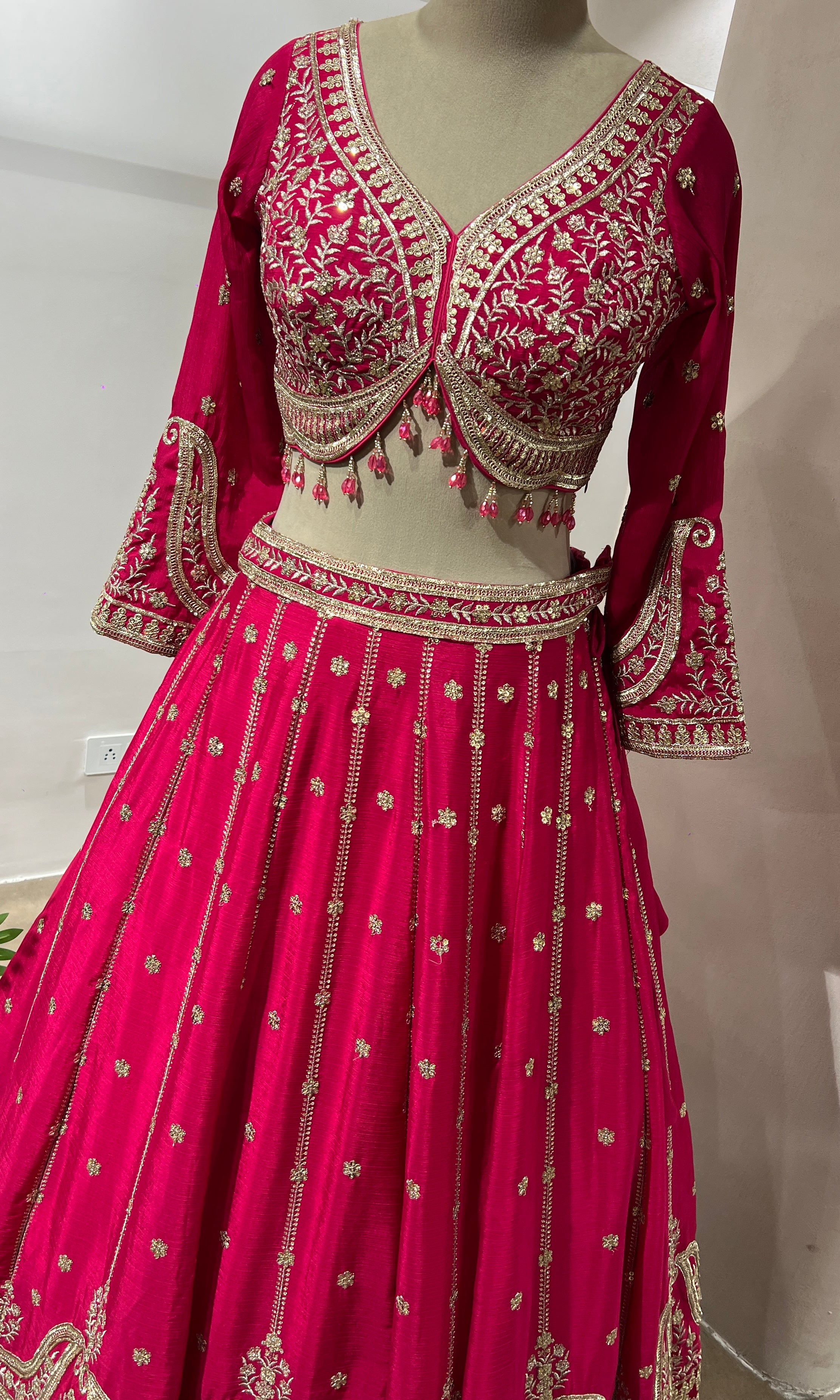 RANI GOLDEN ETHNIC LEHENGA
