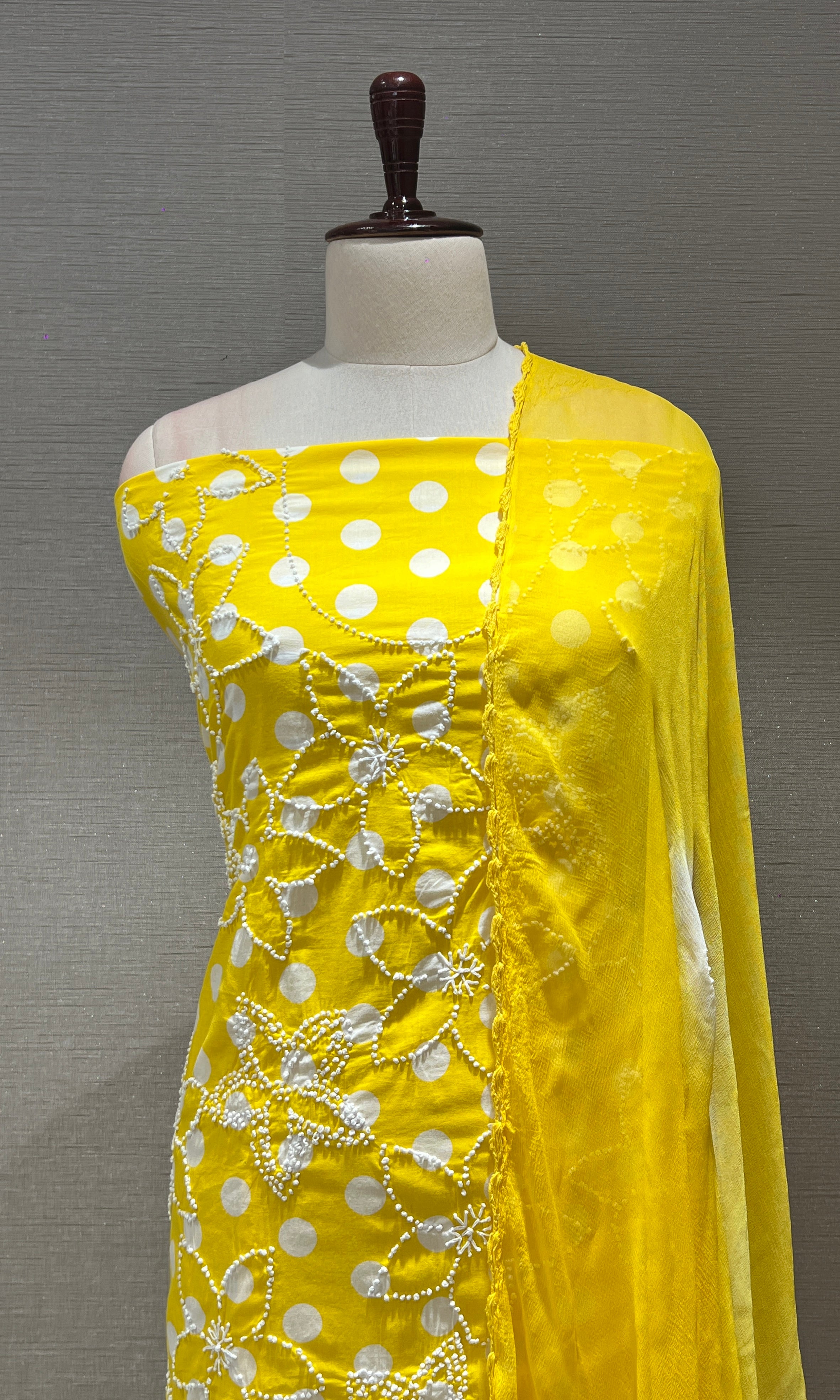 YELLOW dress material