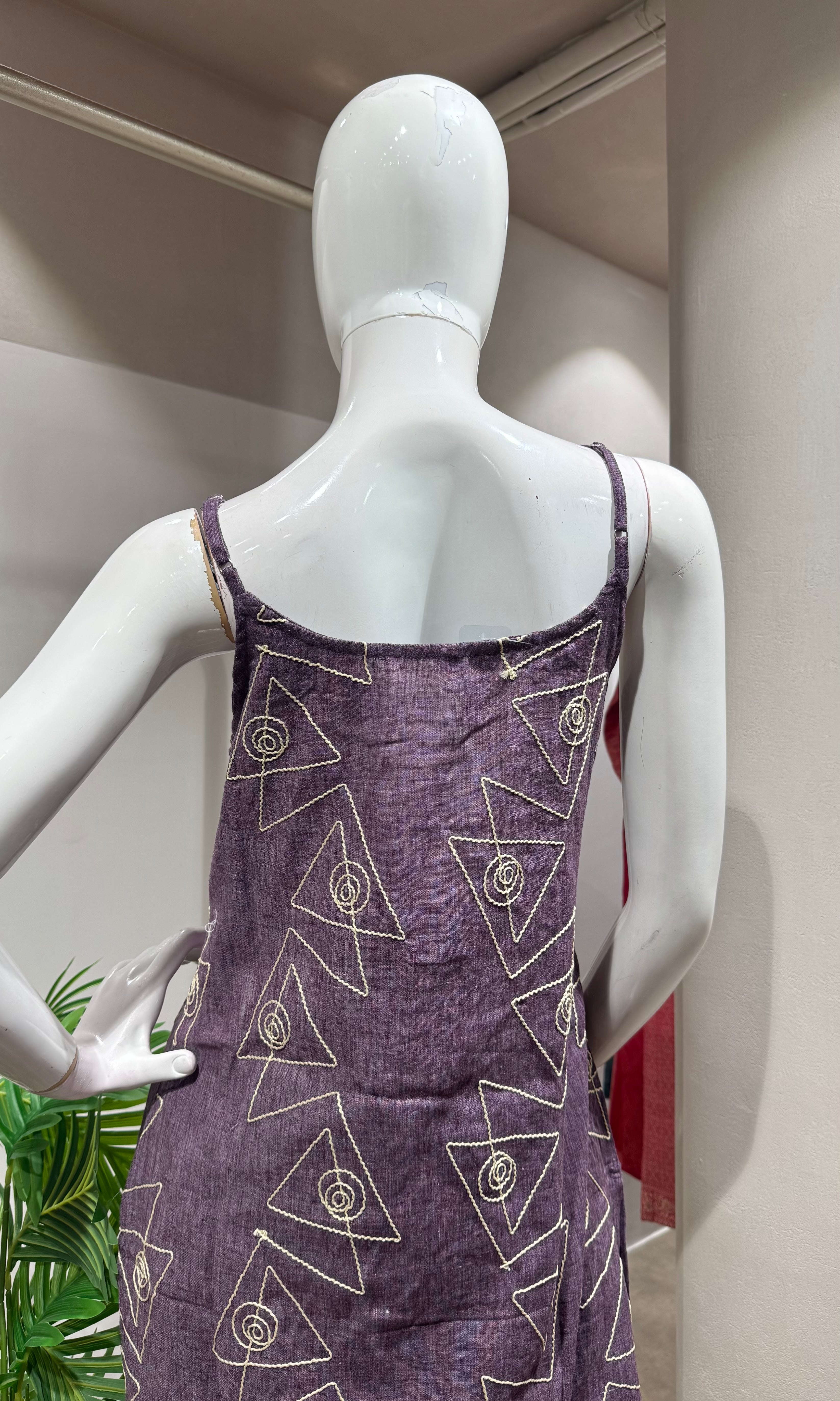 WINE Embroidered Kurta Set with Dupatta