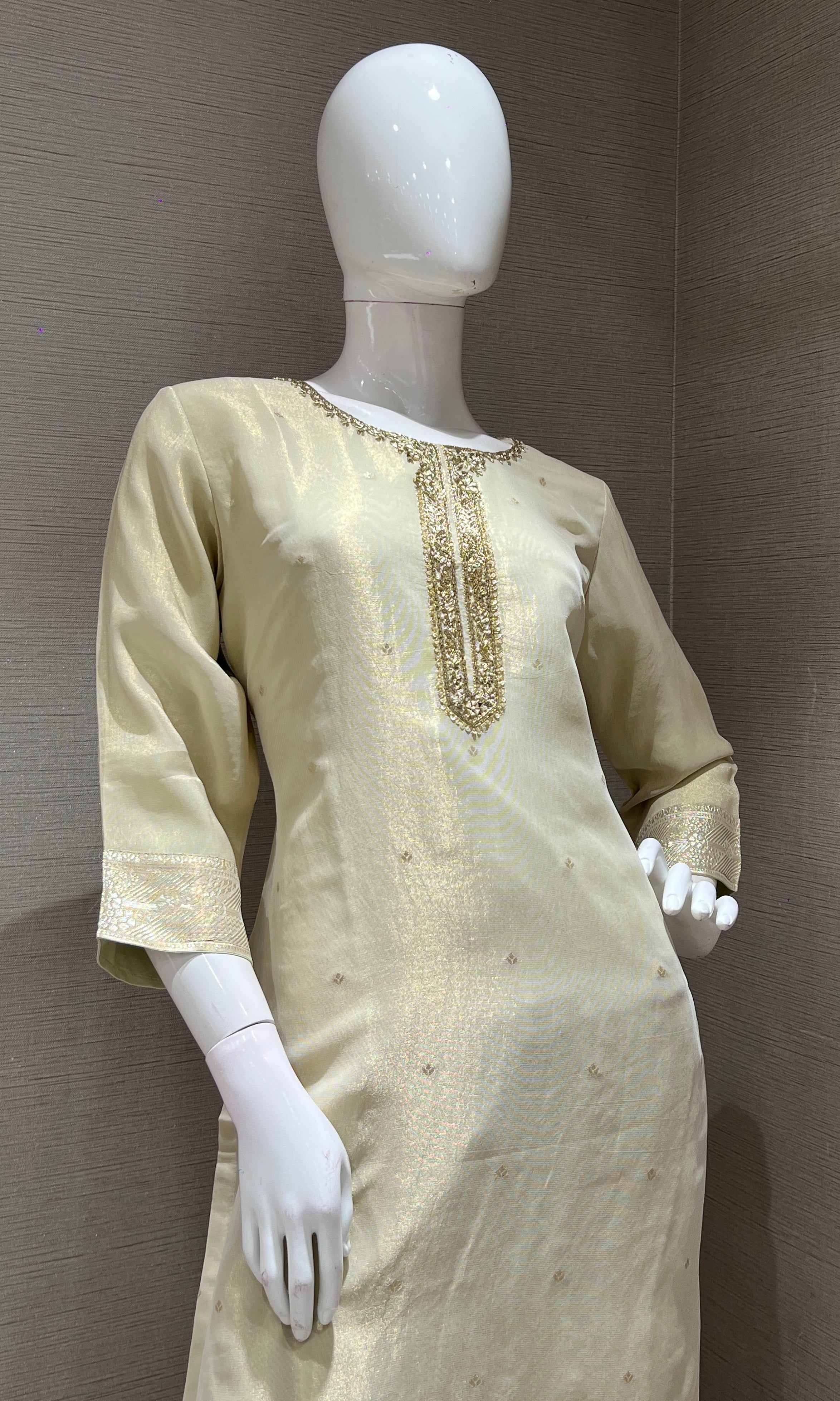 BEAGH golden kurta set