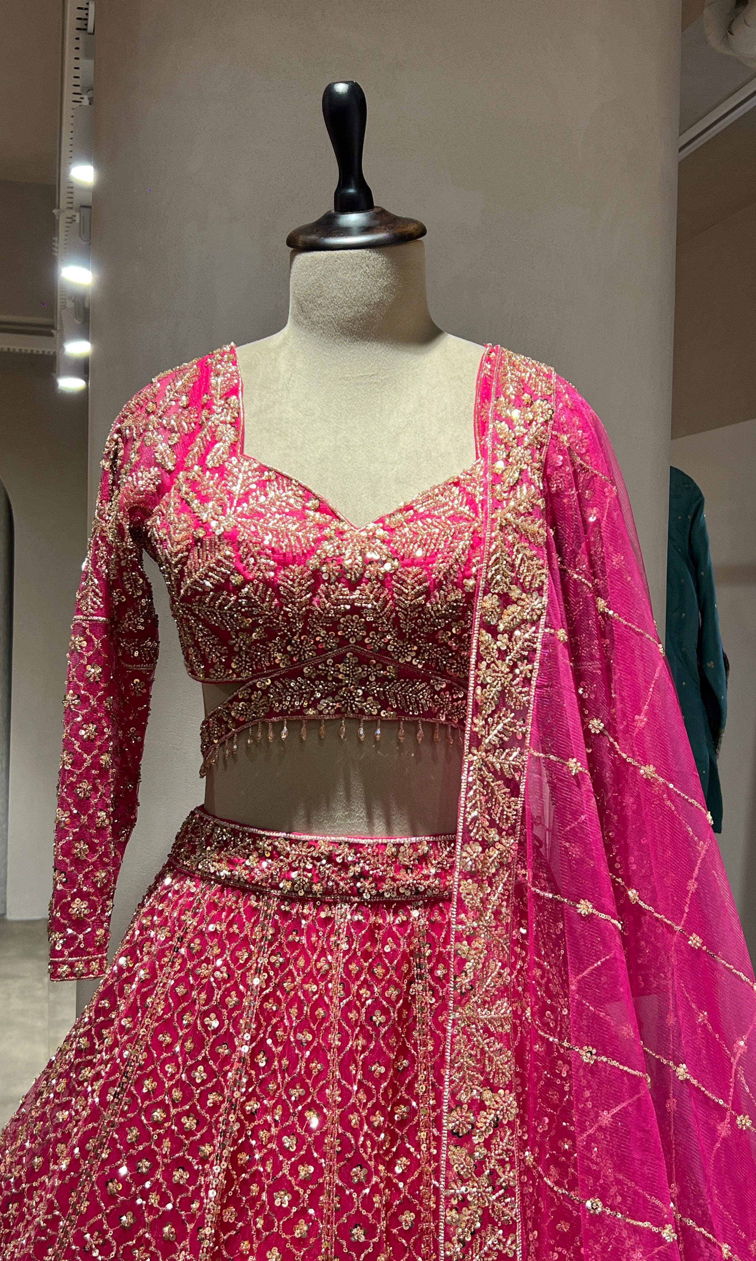 Rani FLORAL INTRICATE EMBROIDERY LEHENGA