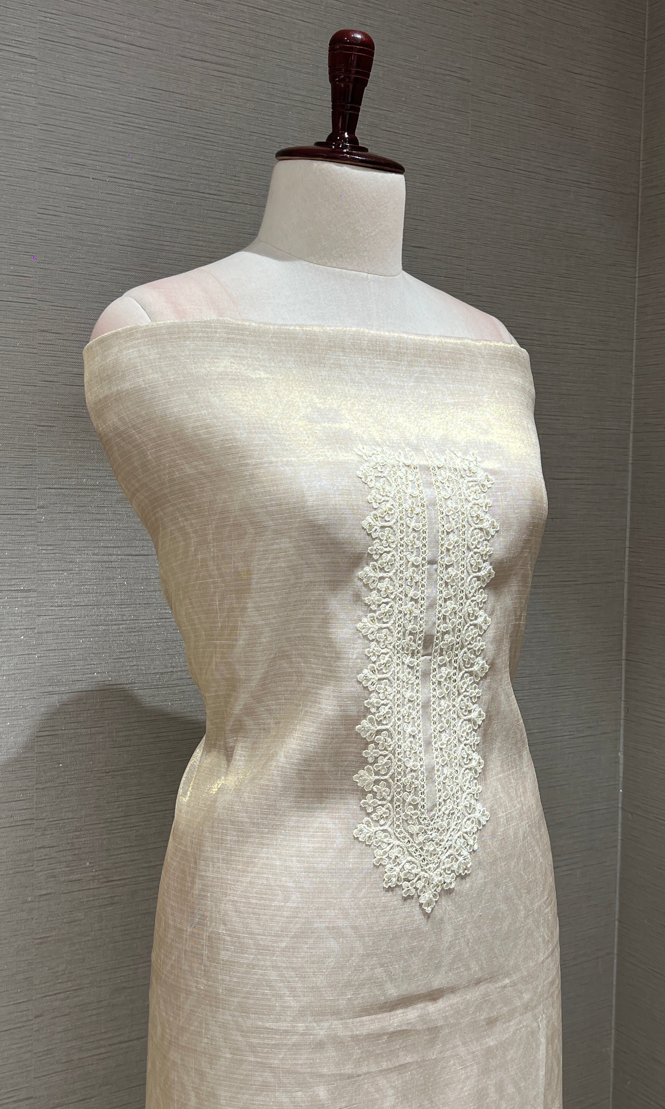Ivory dress material