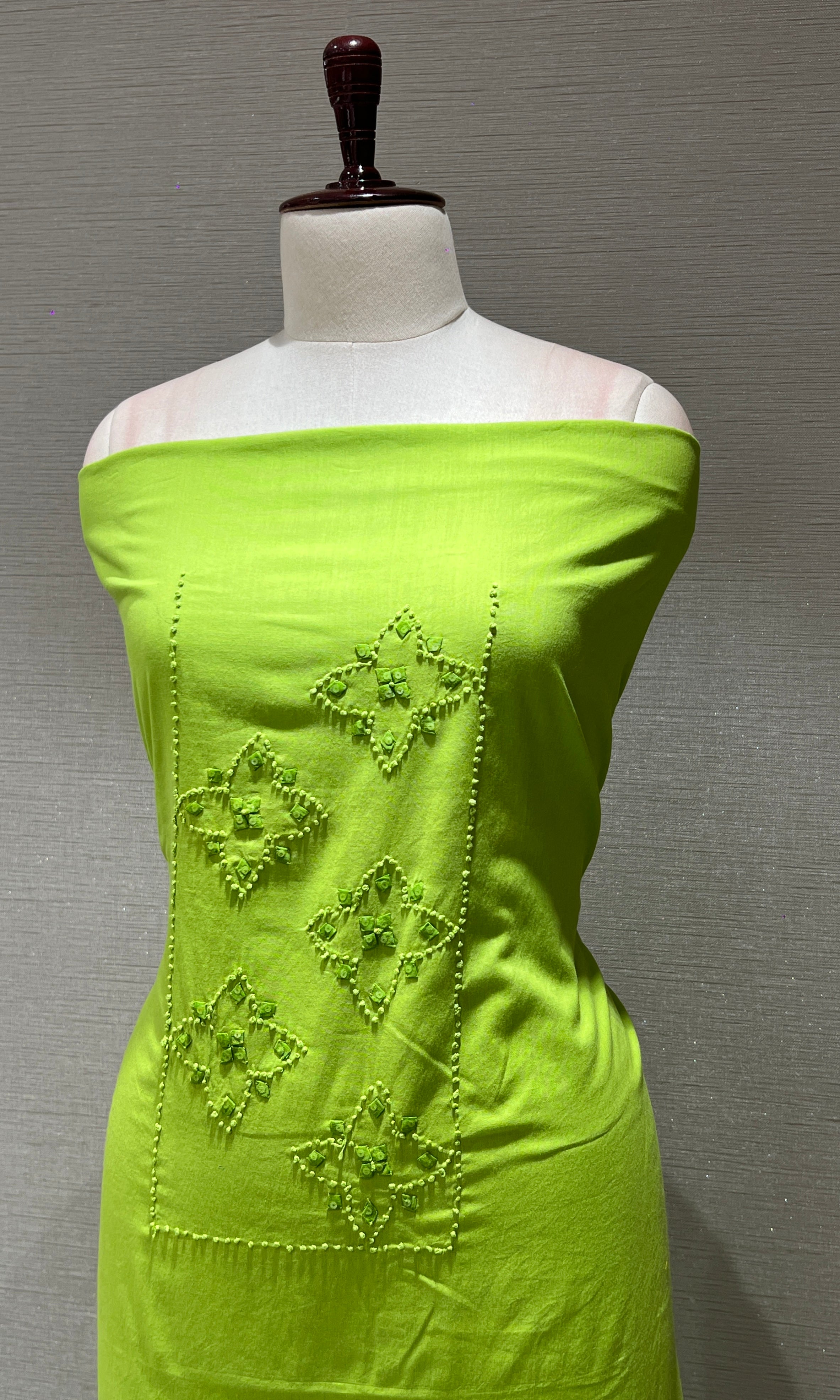PARROT Green dress material
