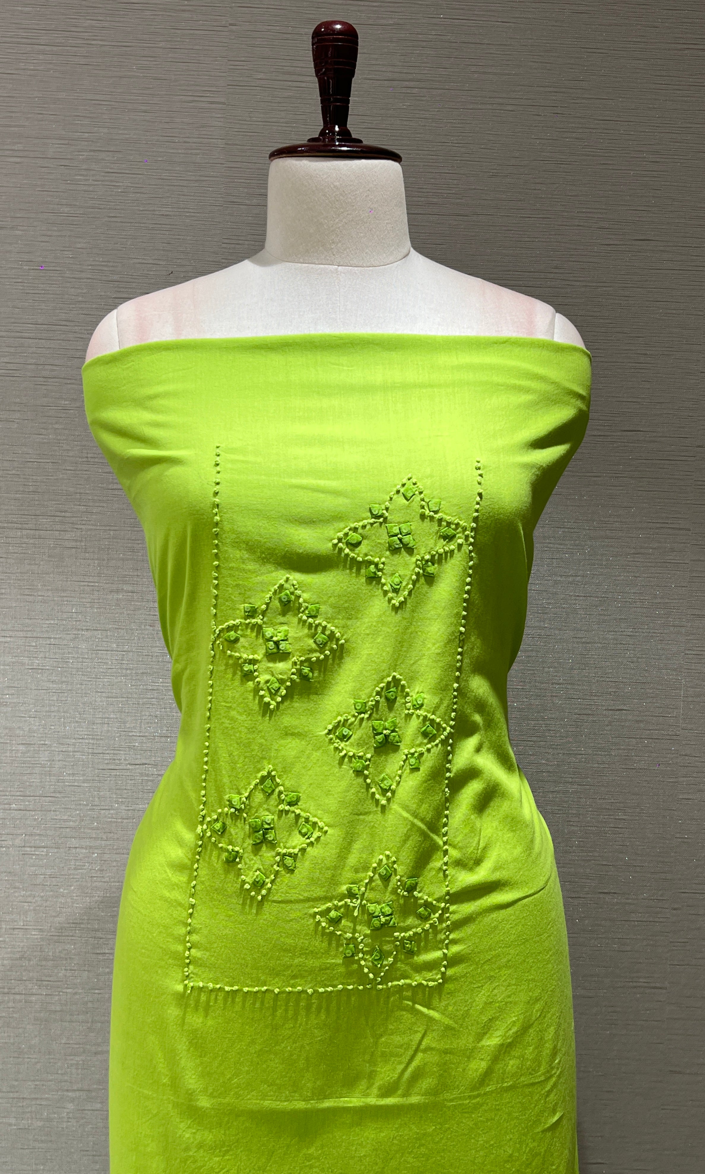 PARROT Green dress material