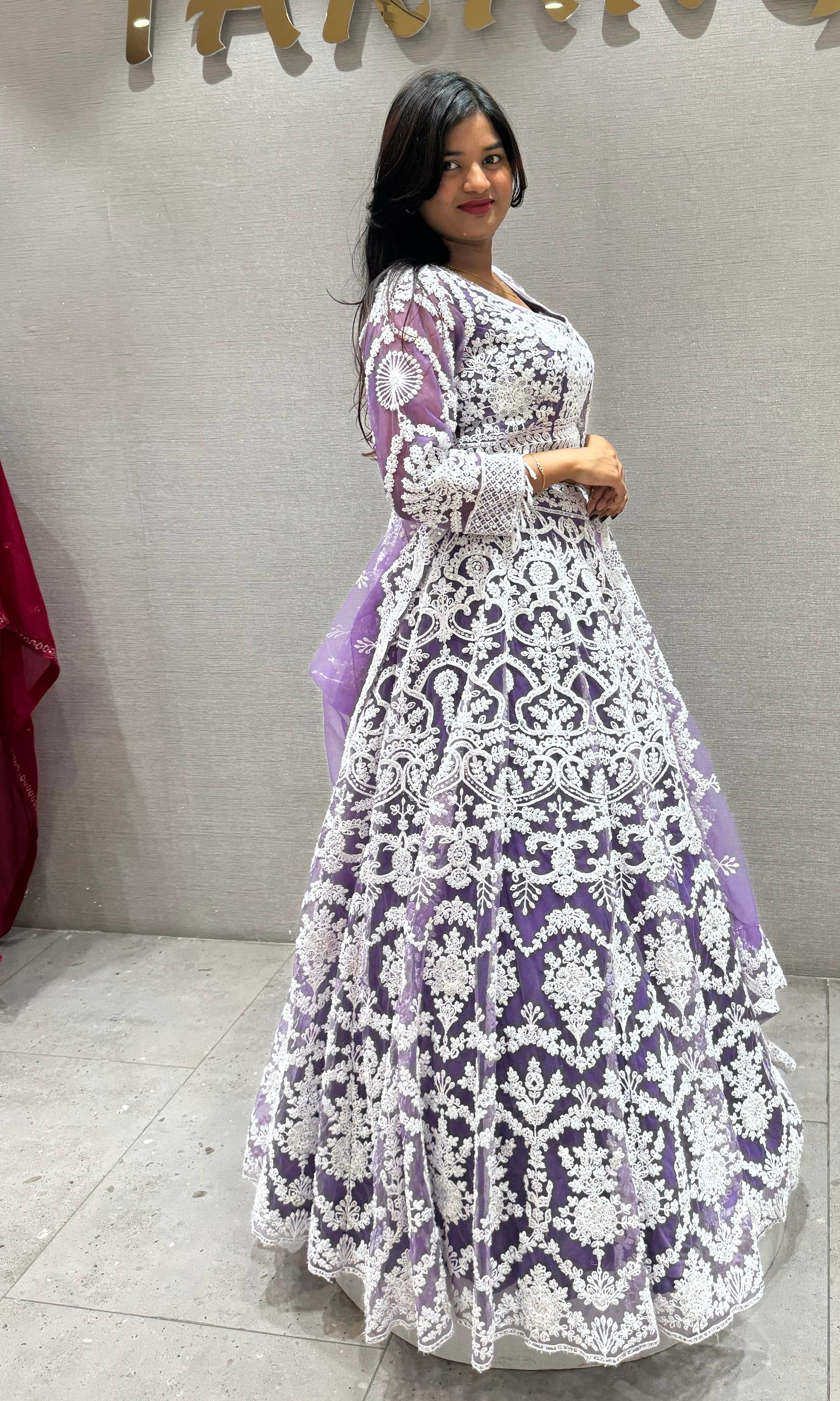 Light purple lehenga