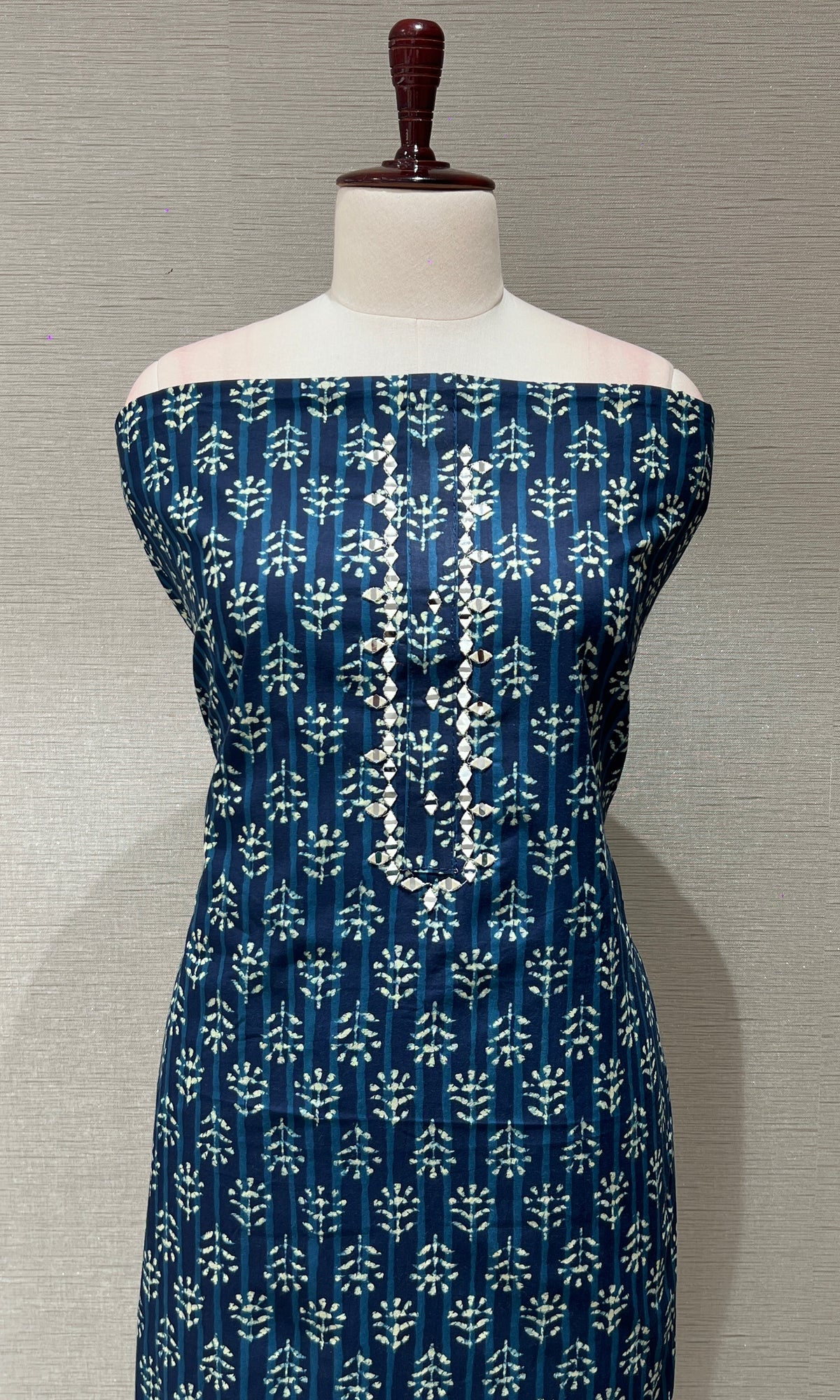 Navya blue dress material