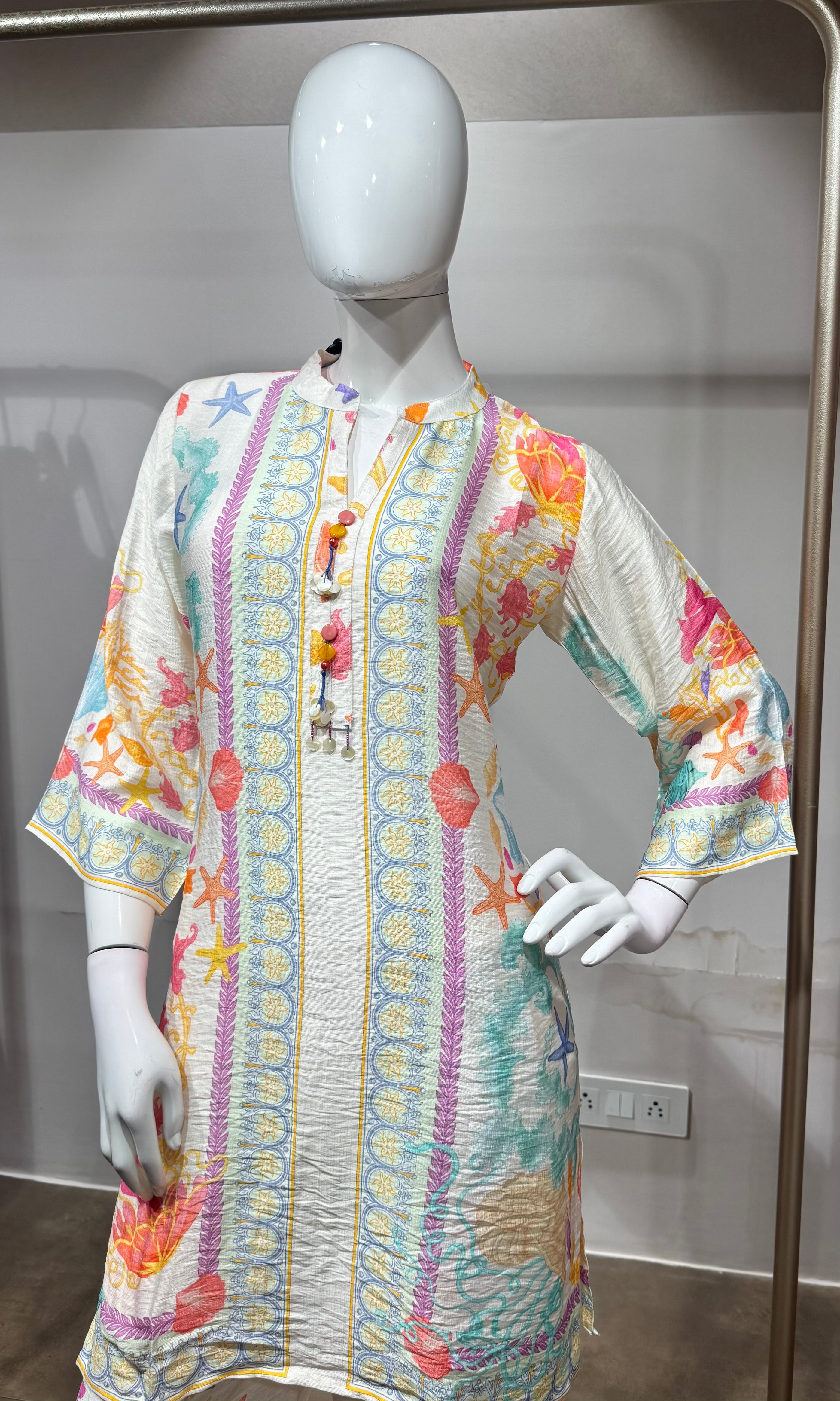 Multi Colour Printkari Cord Set