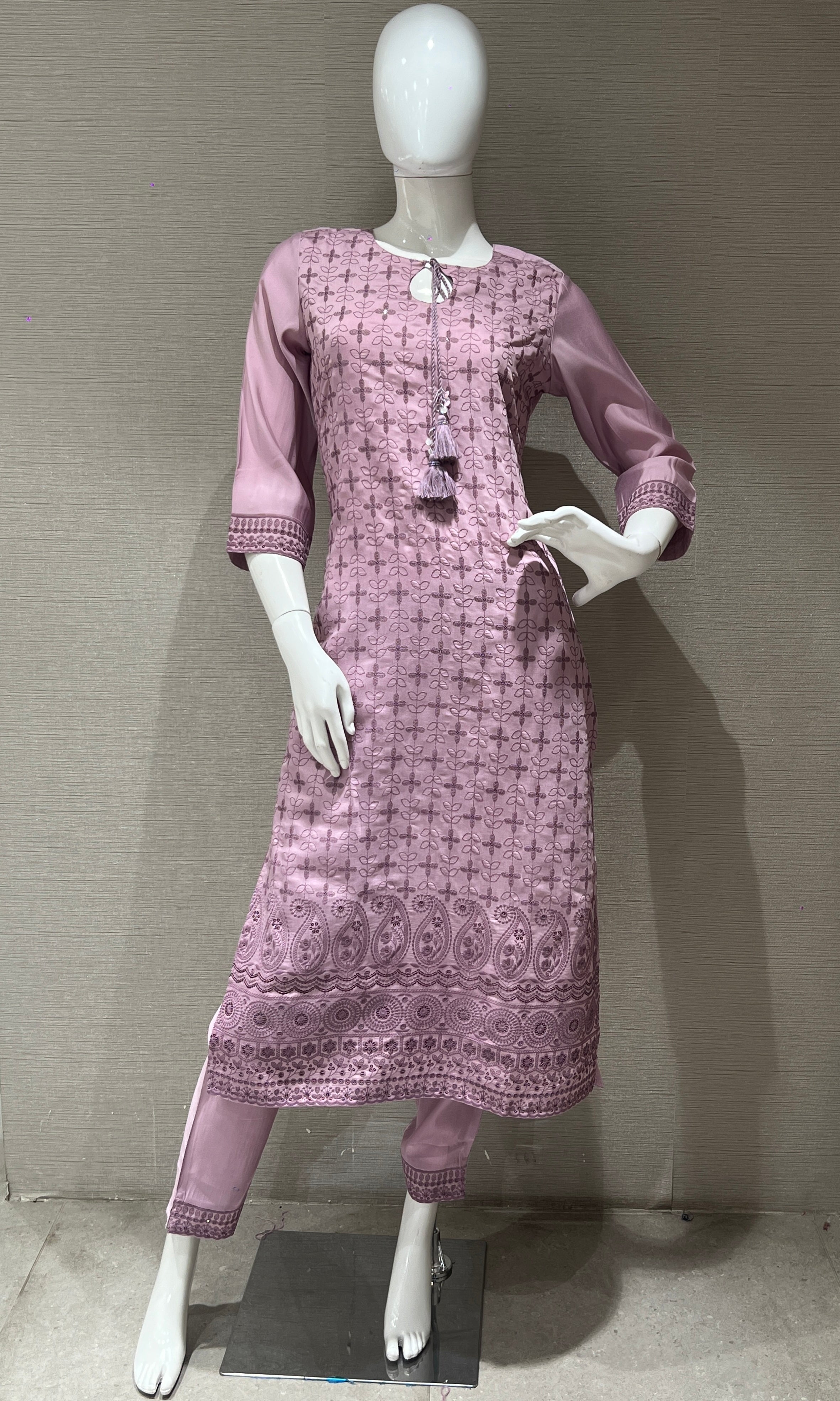 Lilac kurta set