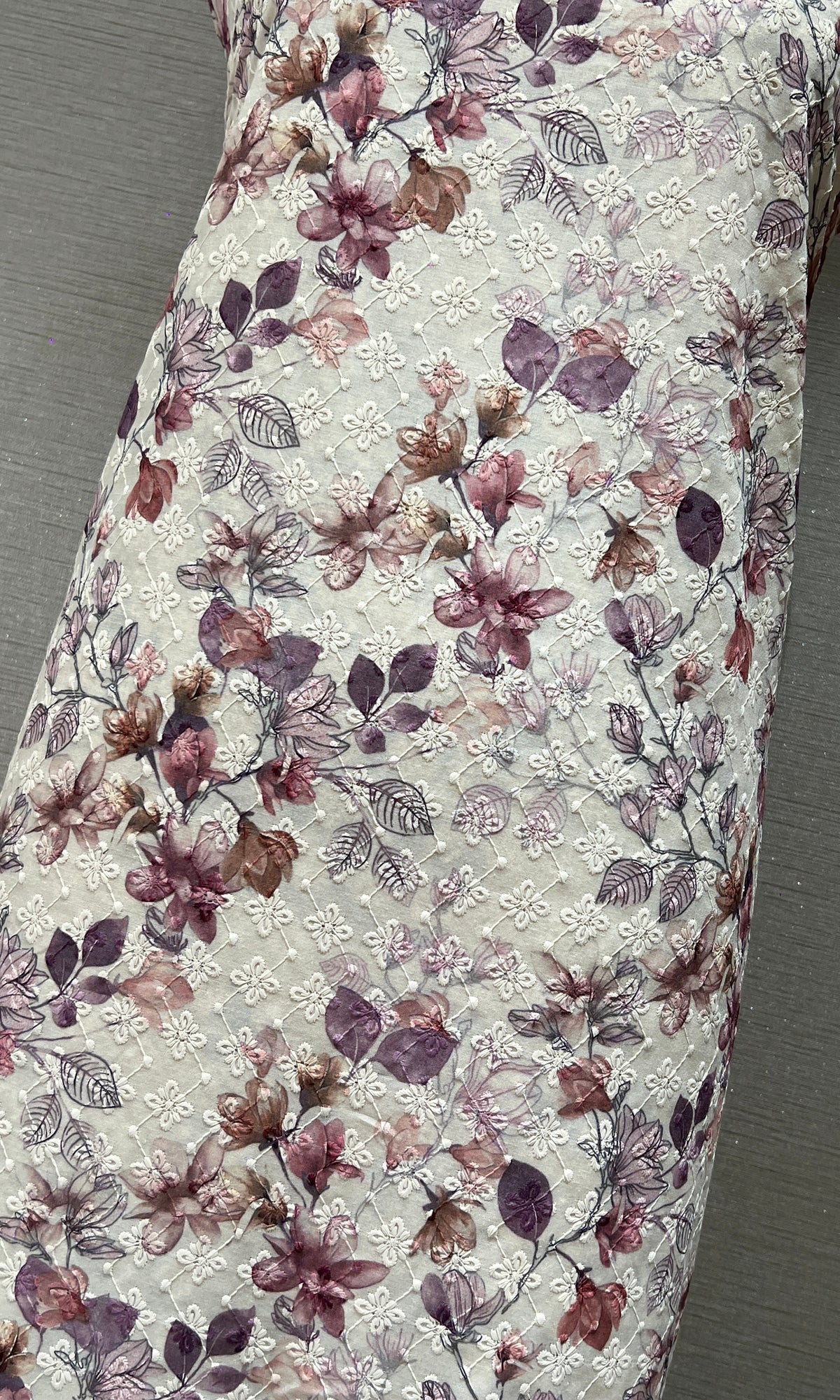 Purple dress material