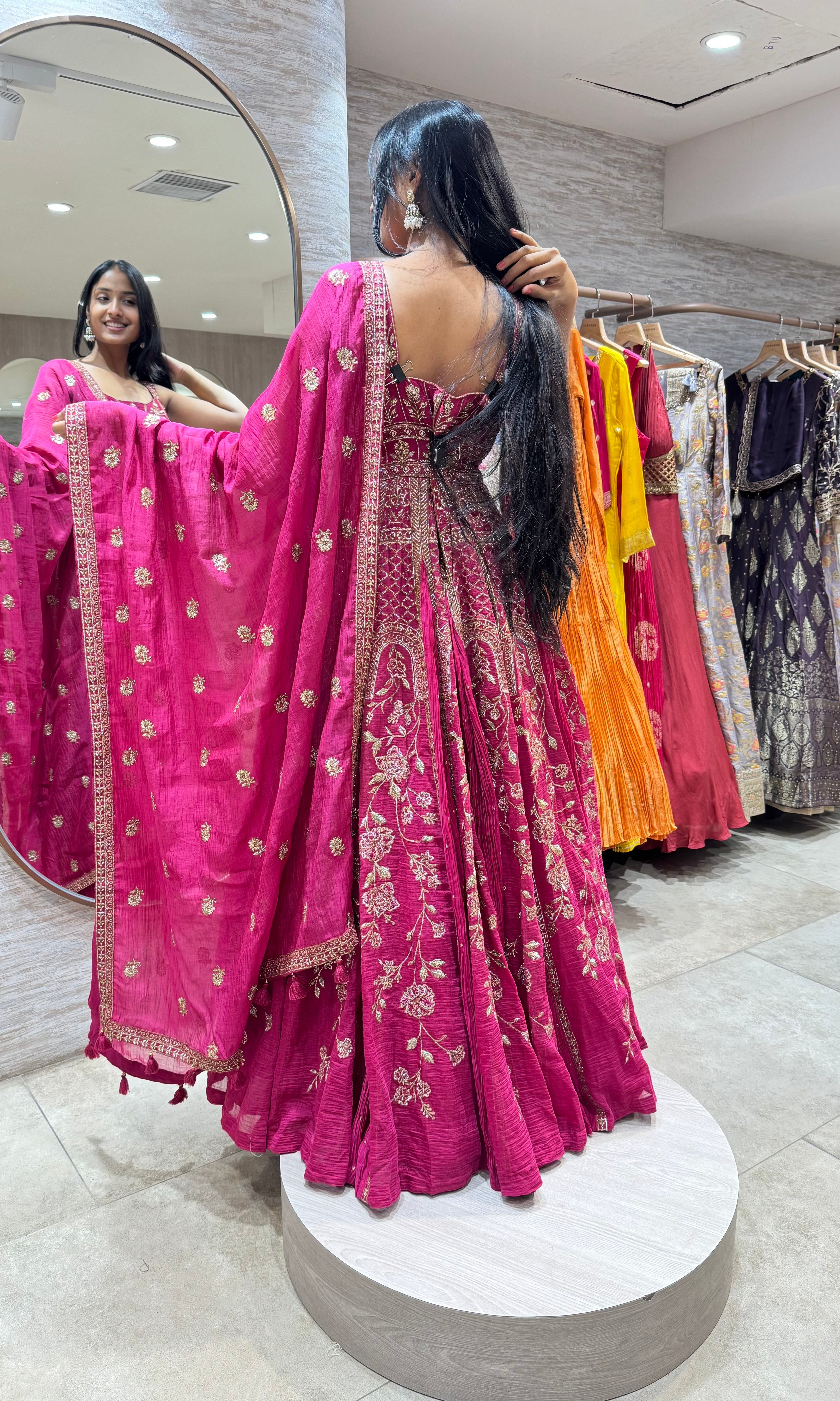 RANI EMBROIDERED ANARKALI SET