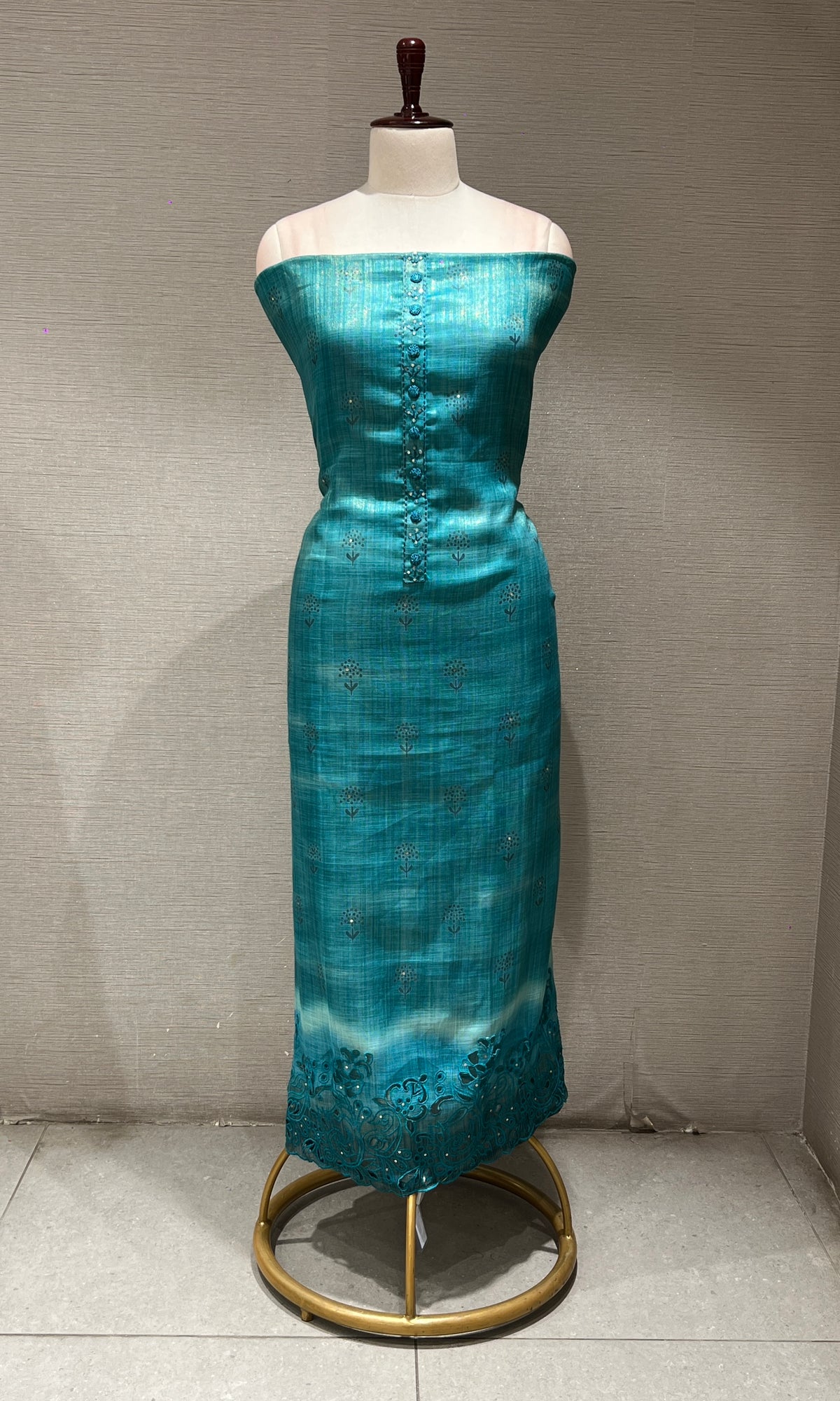 Blue dress material