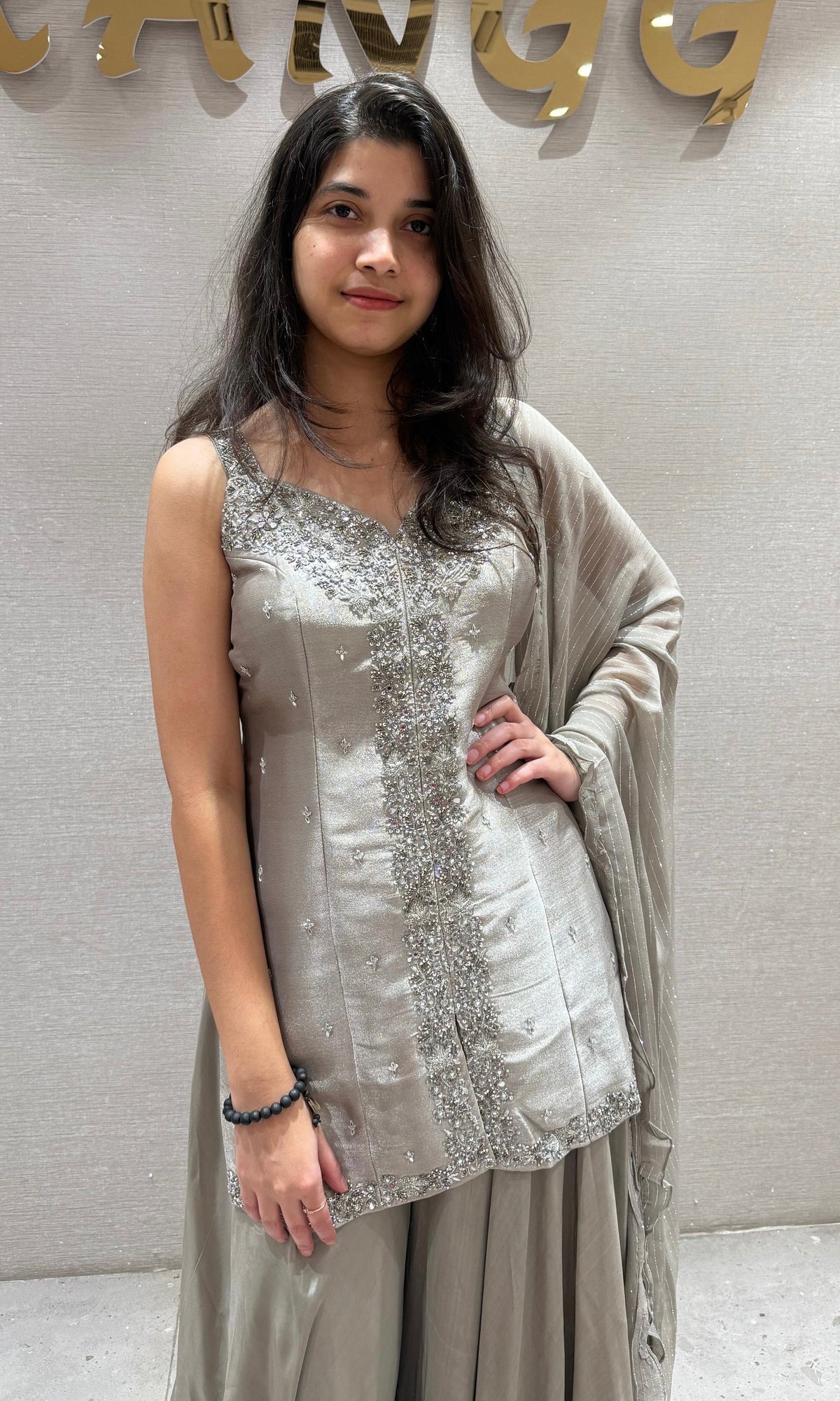 Grey palazzo