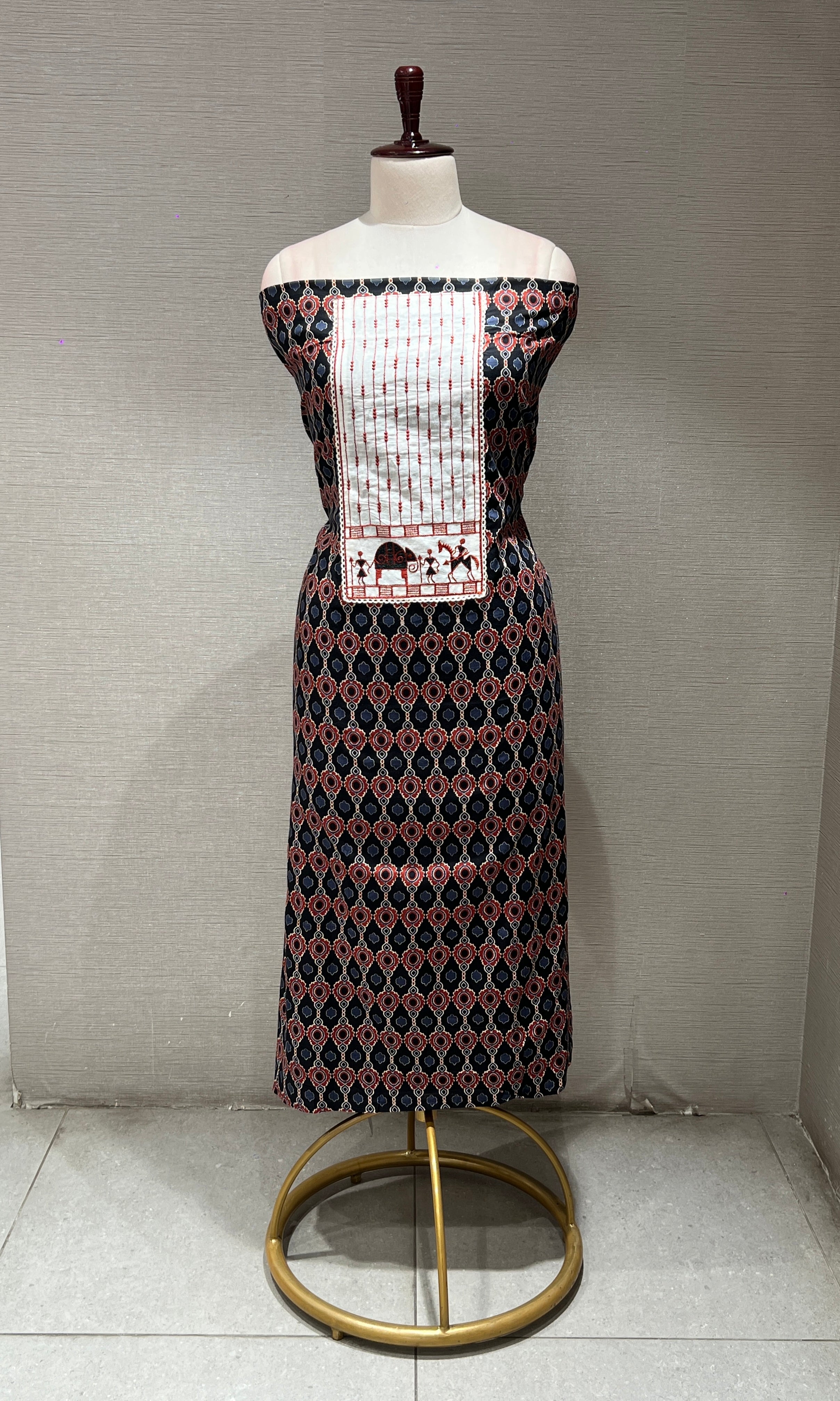 BLACK dress material