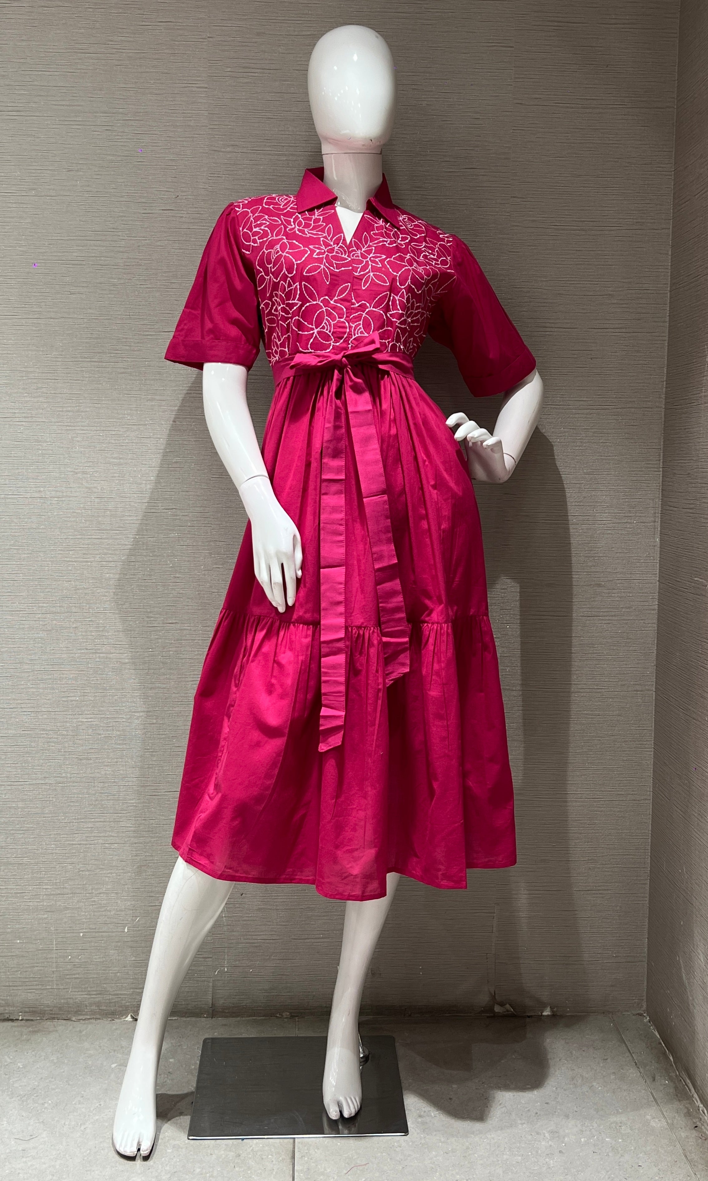 COTTON Pink SUMMER DRESS