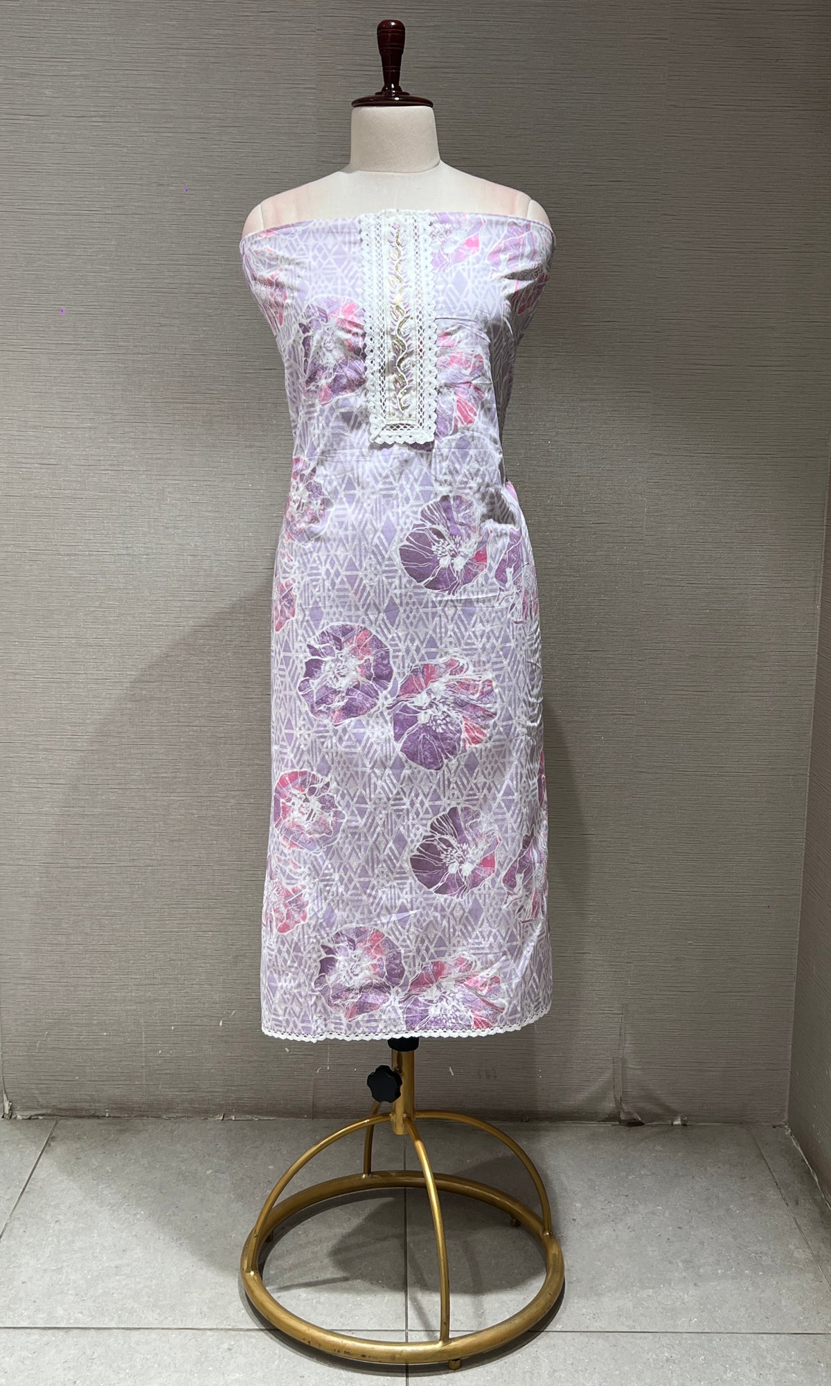 Purple dress material