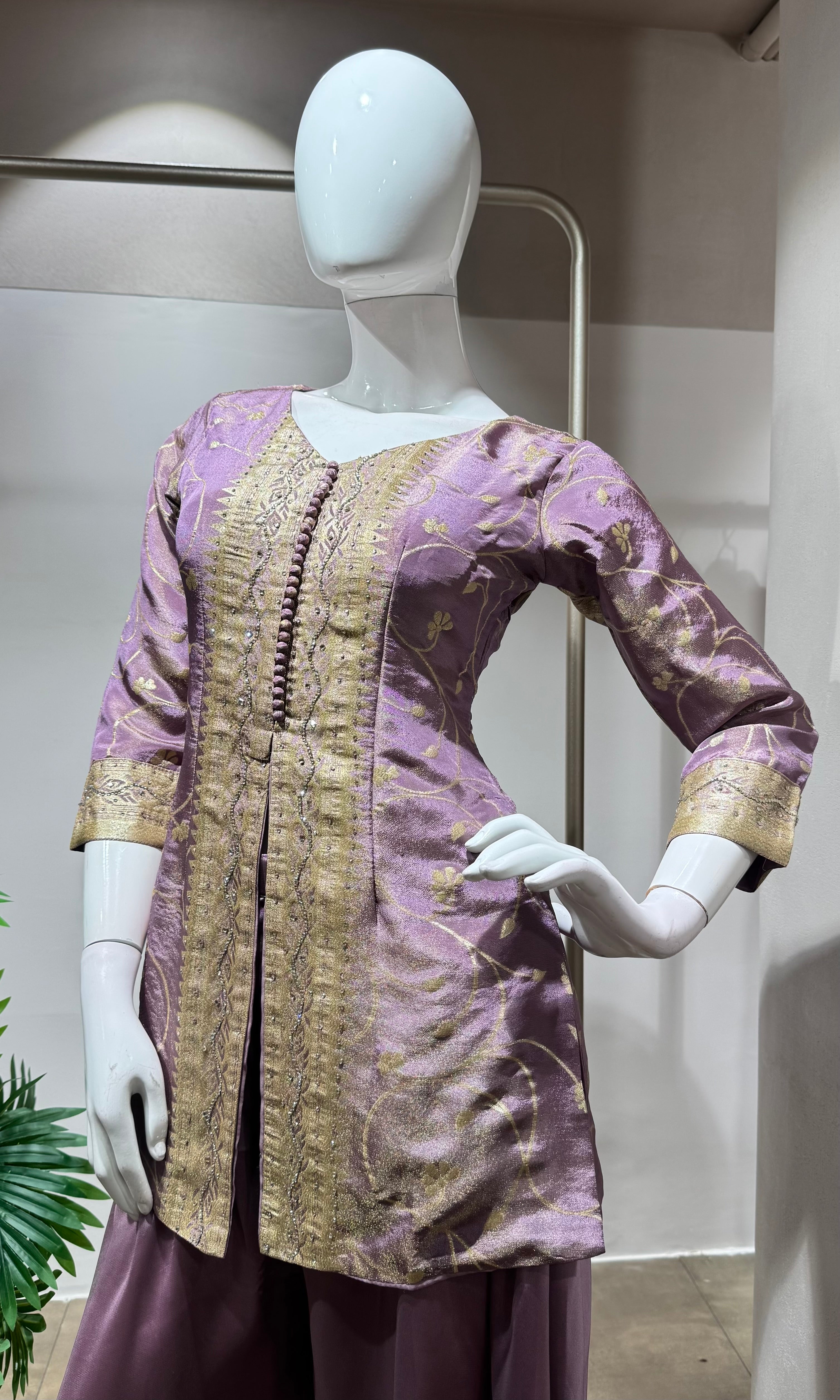 Lilac elegant palazoo set