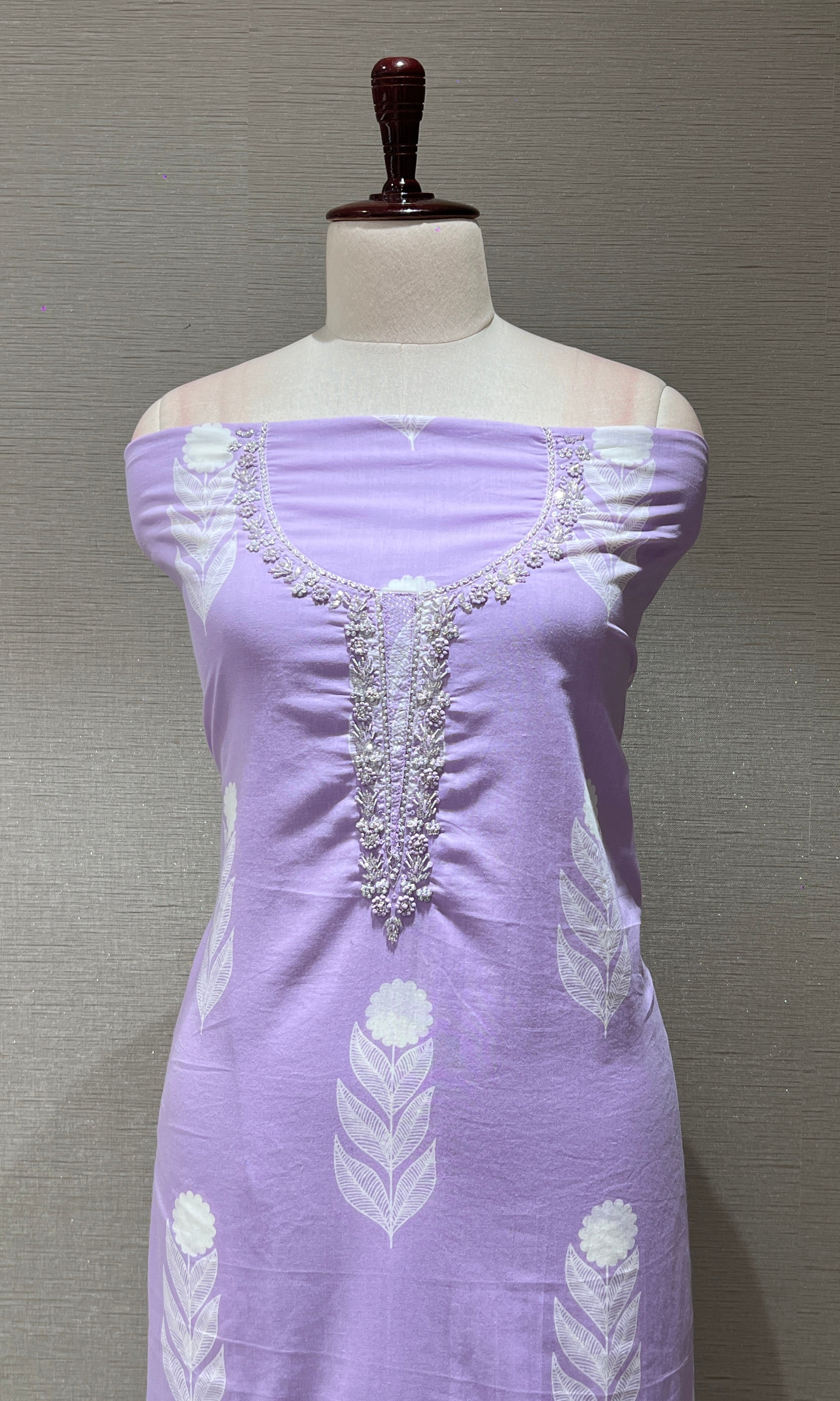 Purple dress material