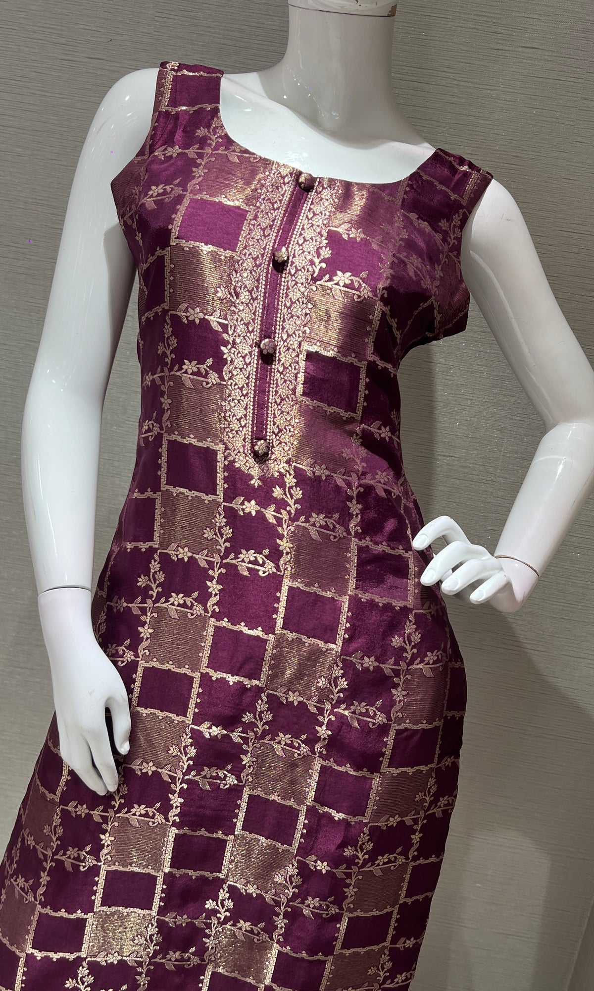 Wine kurta set