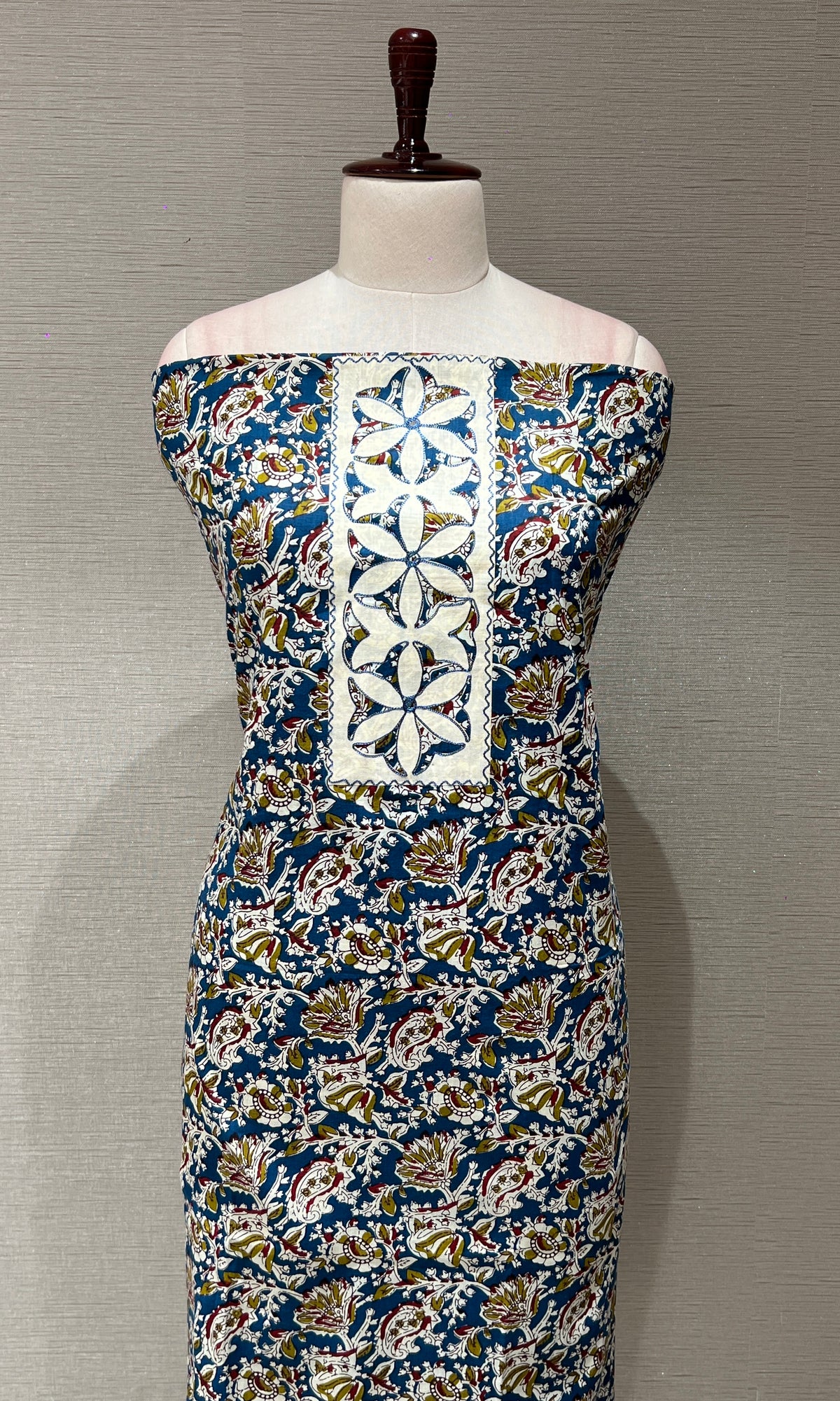 Blue dress material
